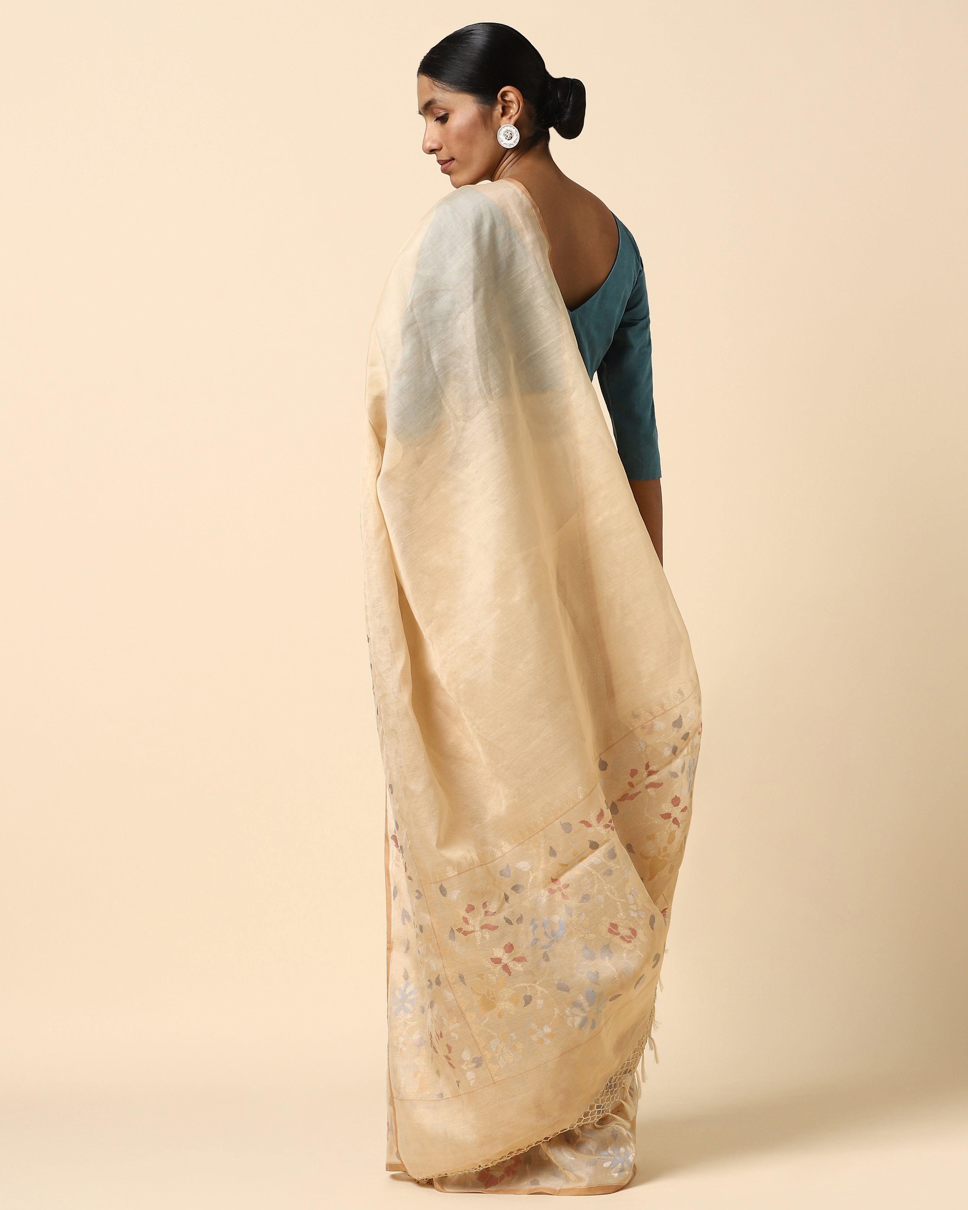 Ekadhana Banarasi Jamdani Silk Cotton Saree