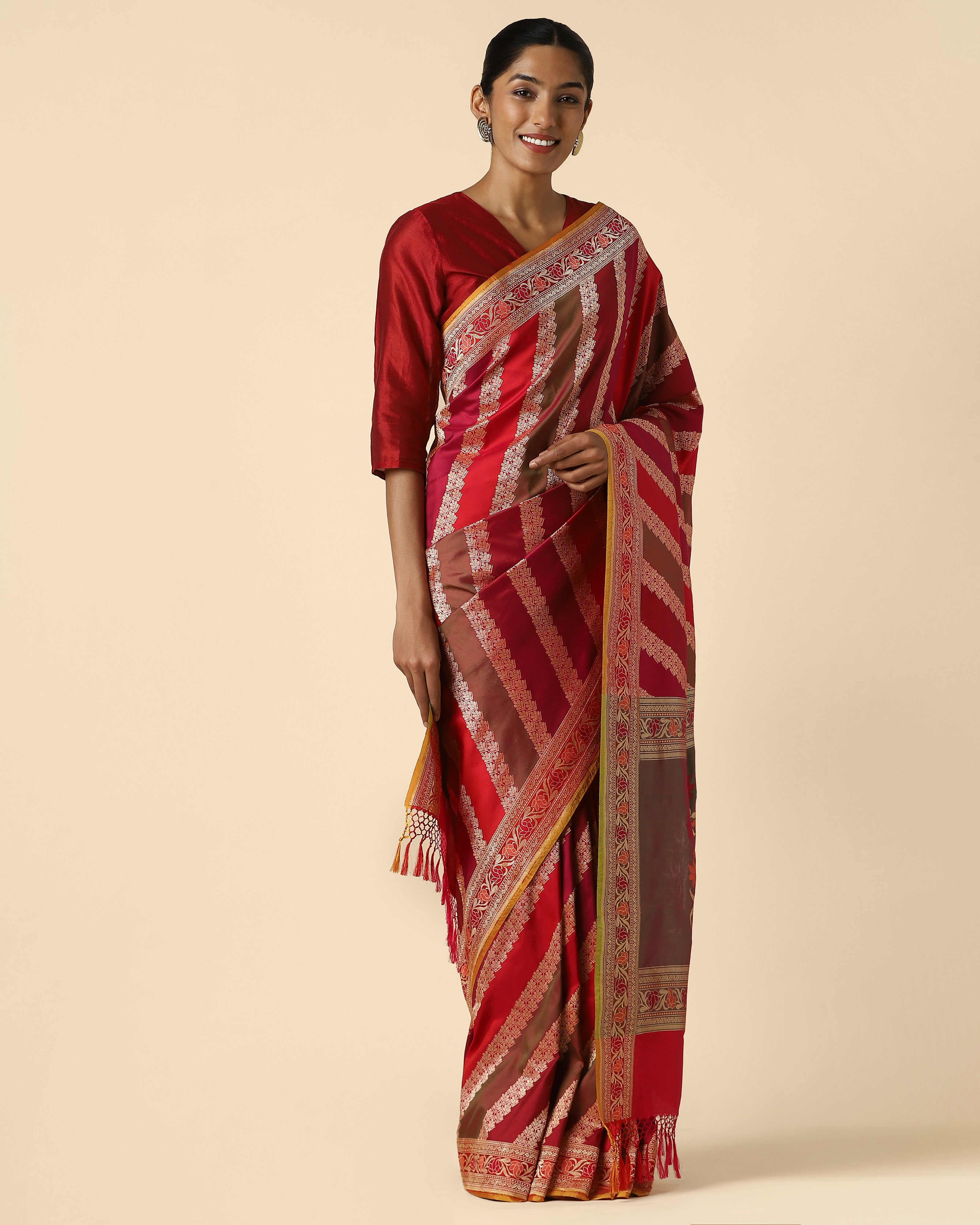 Vivaan Banarasi Kadwa Silk Saree