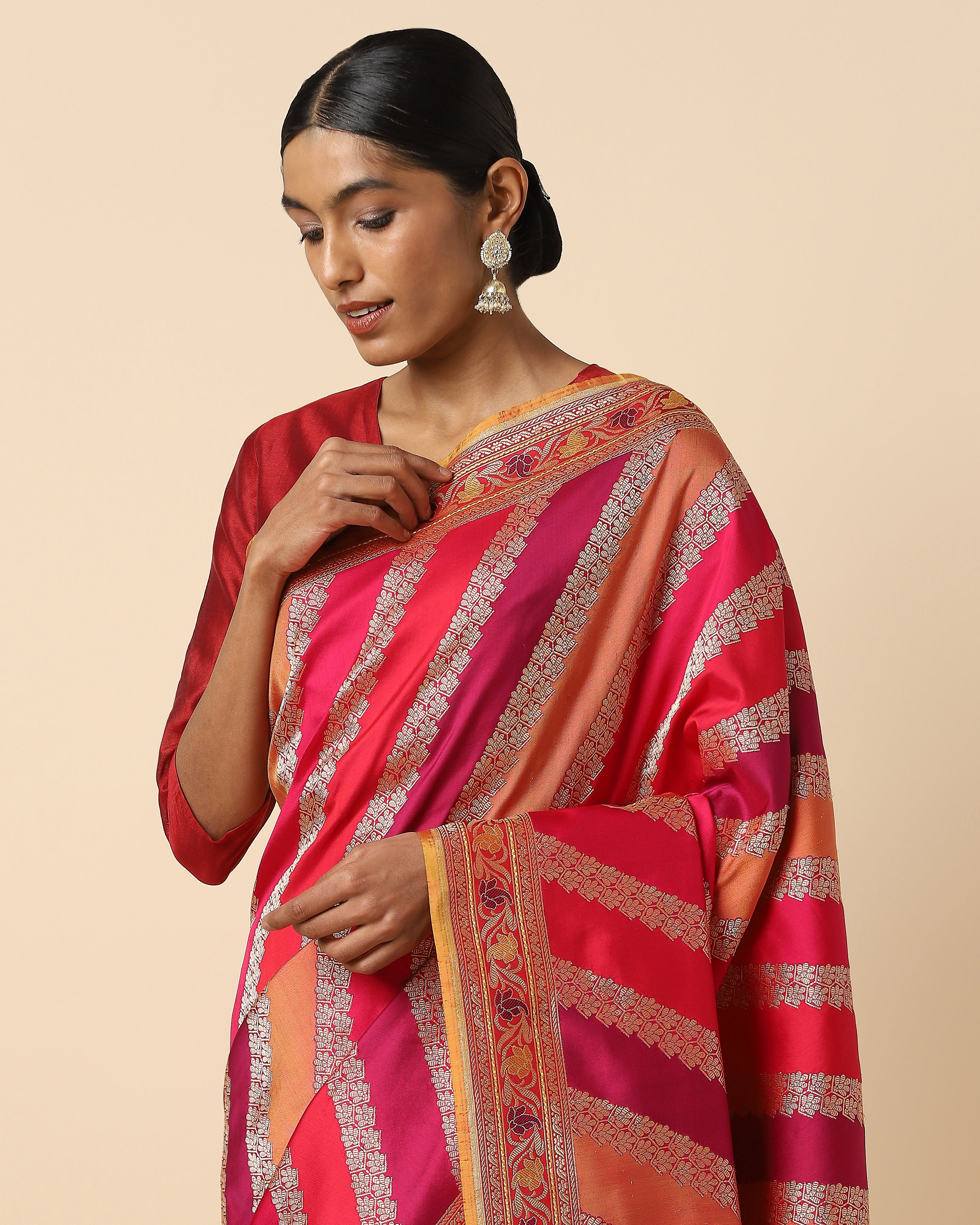 Vivaan Banarasi Kadwa Silk Saree