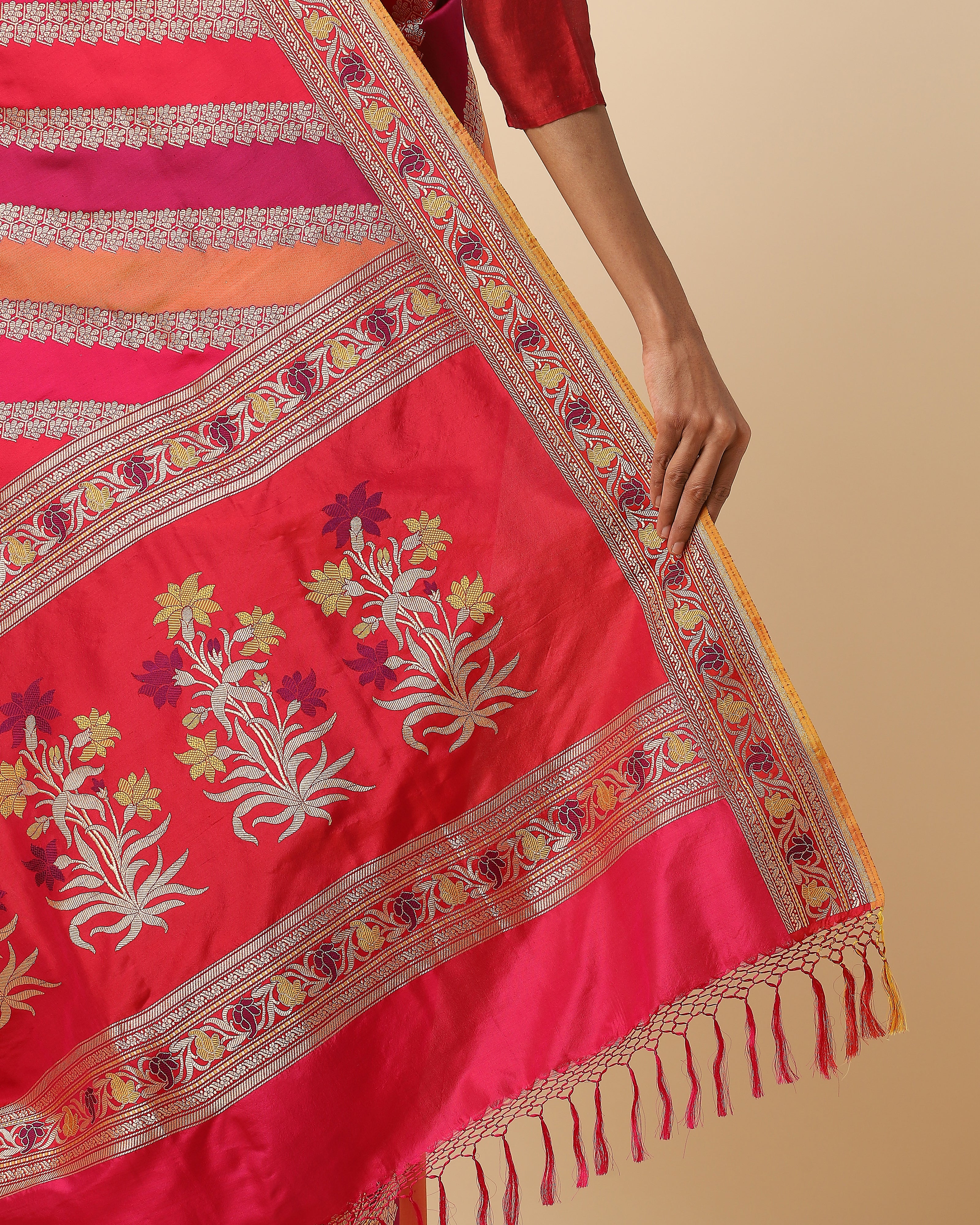 Vivaan Banarasi Kadwa Silk Saree