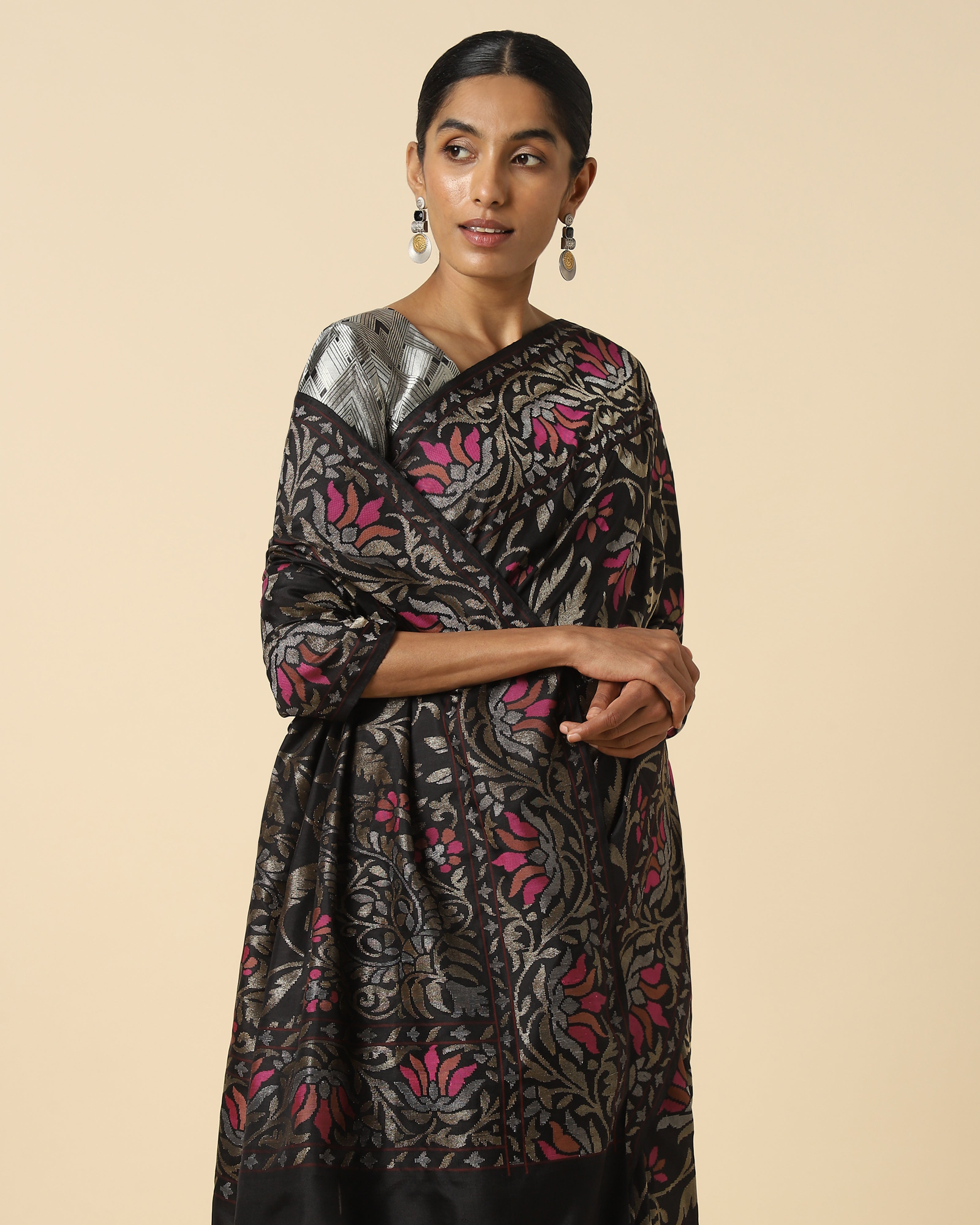 Naionika Banarasi Jamdani Silk Saree