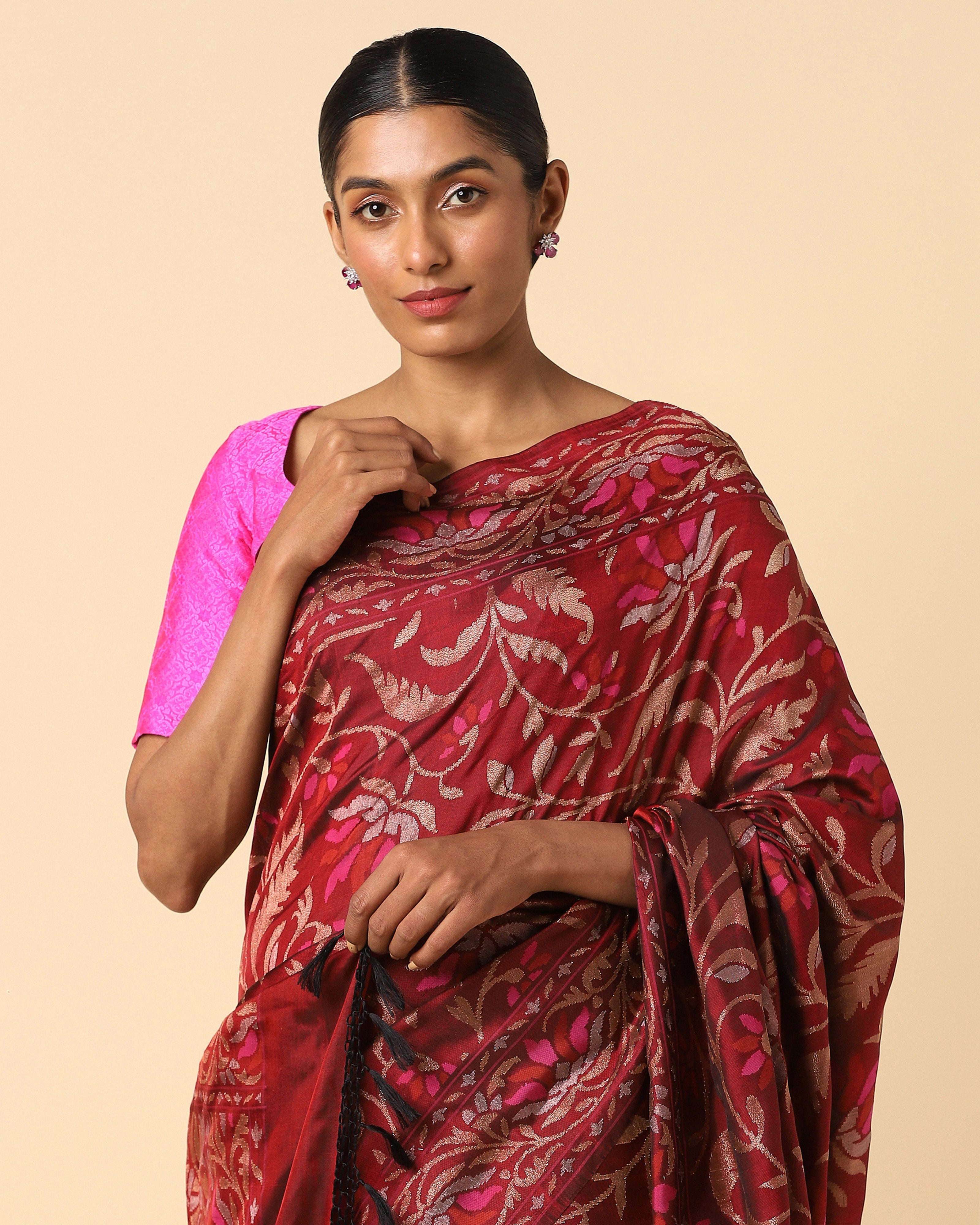 Naionika Banarasi Jamdani Silk Saree