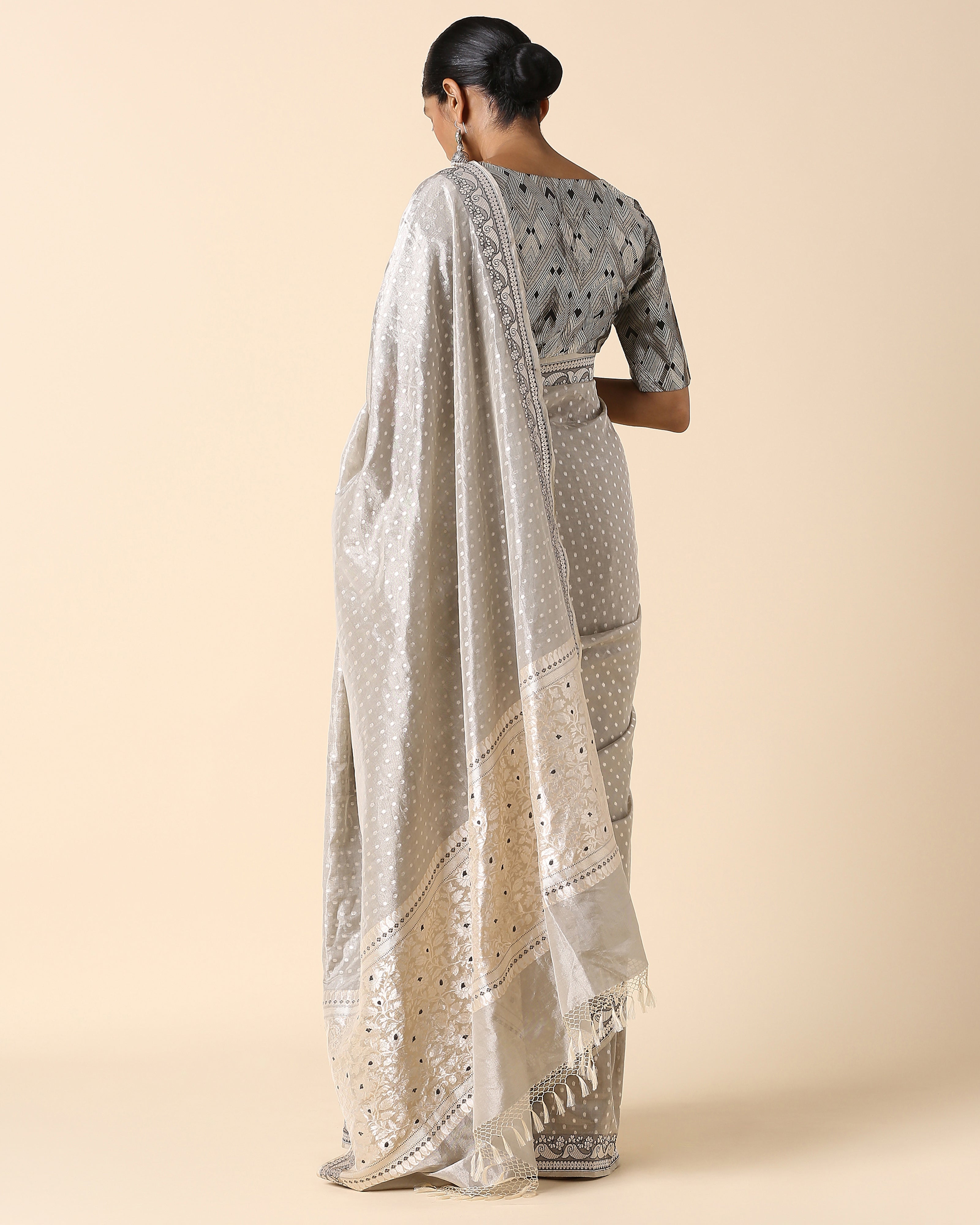 Gaman Banarasi Cutwork Silk Saree