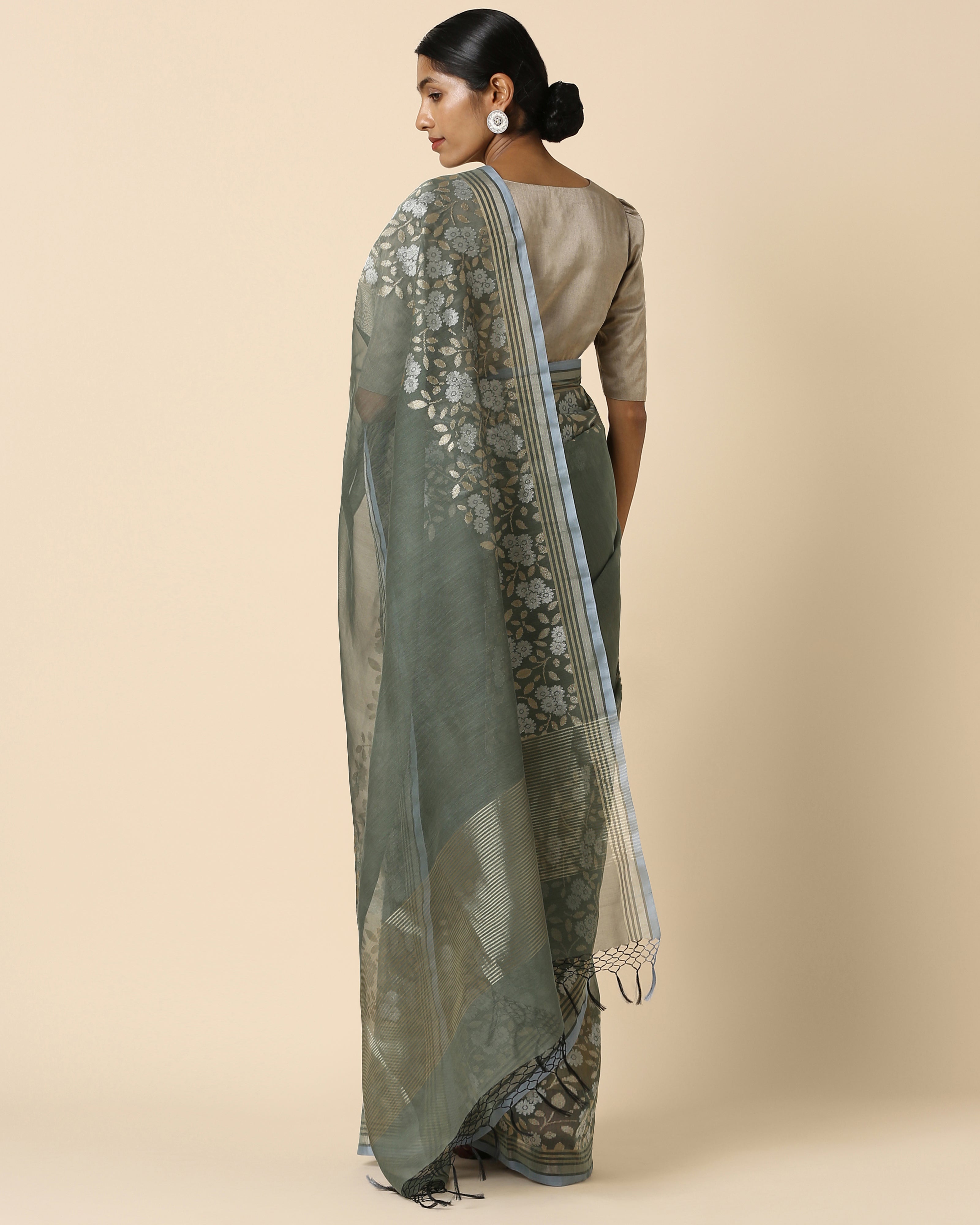 Nipuni Banarasi Jamdani Silk Cotton Saree