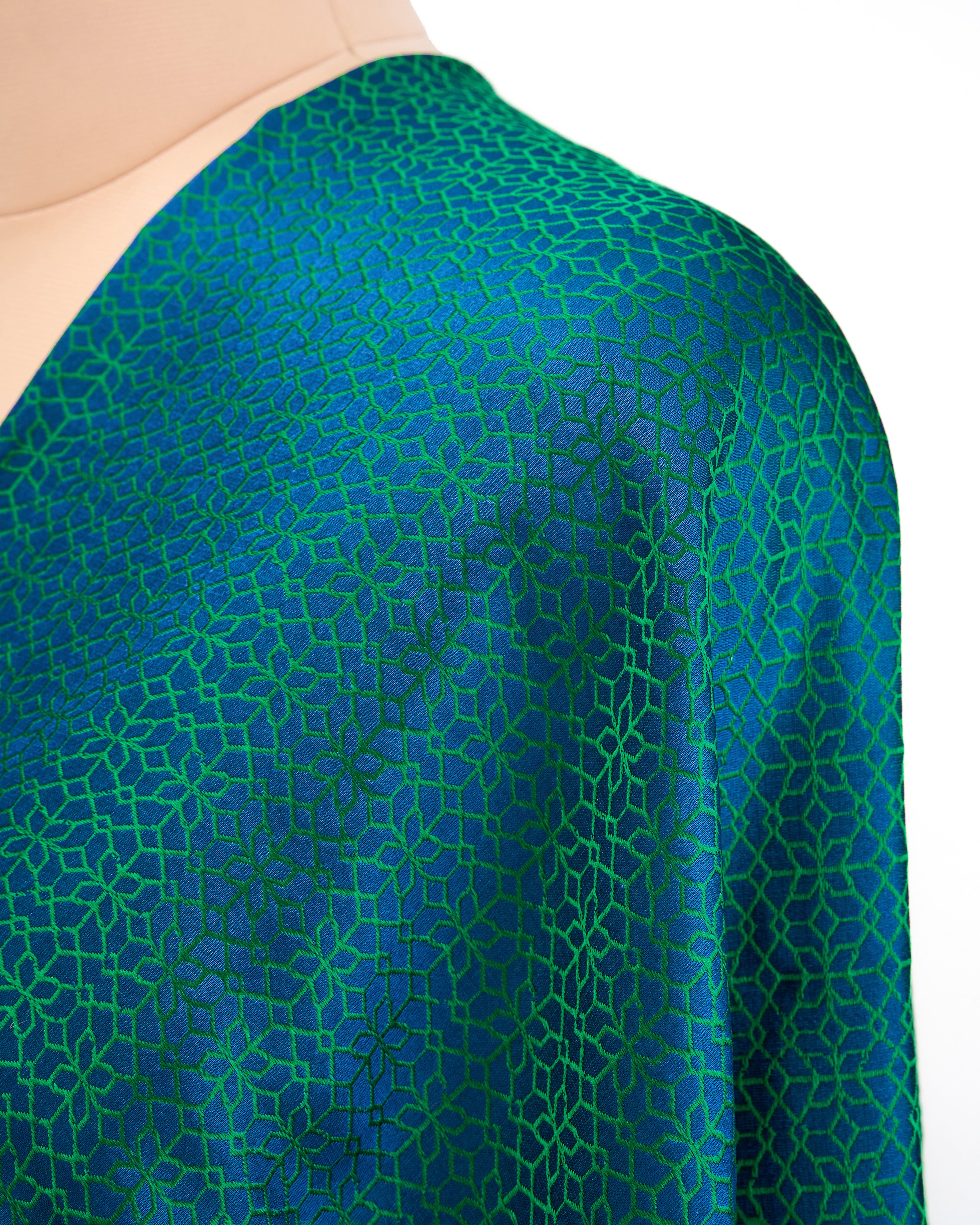 Kaitrin Banarasi Tanchoi Silk Suit Fabric