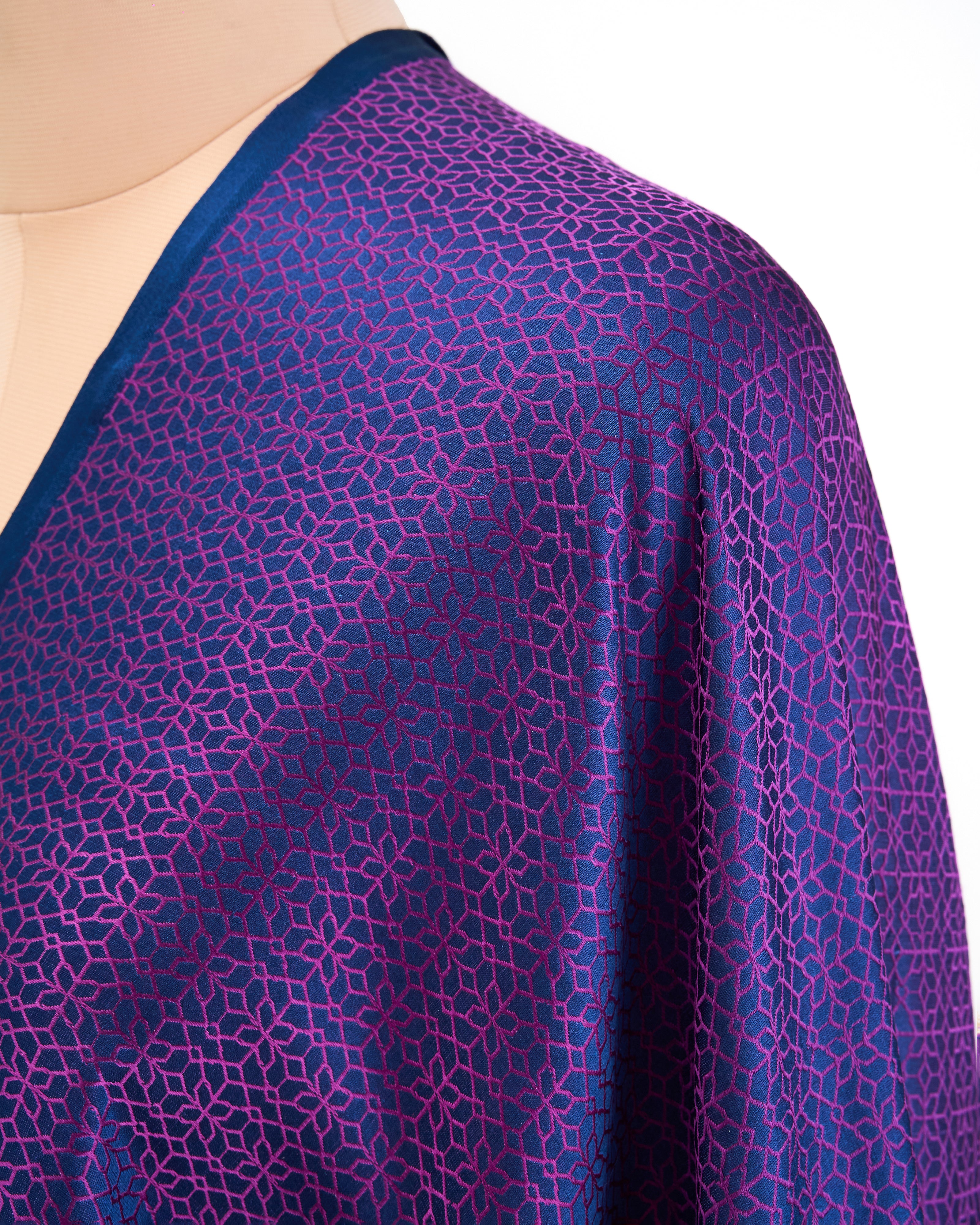 Kaitrin Banarasi Tanchoi Silk Suit Fabric