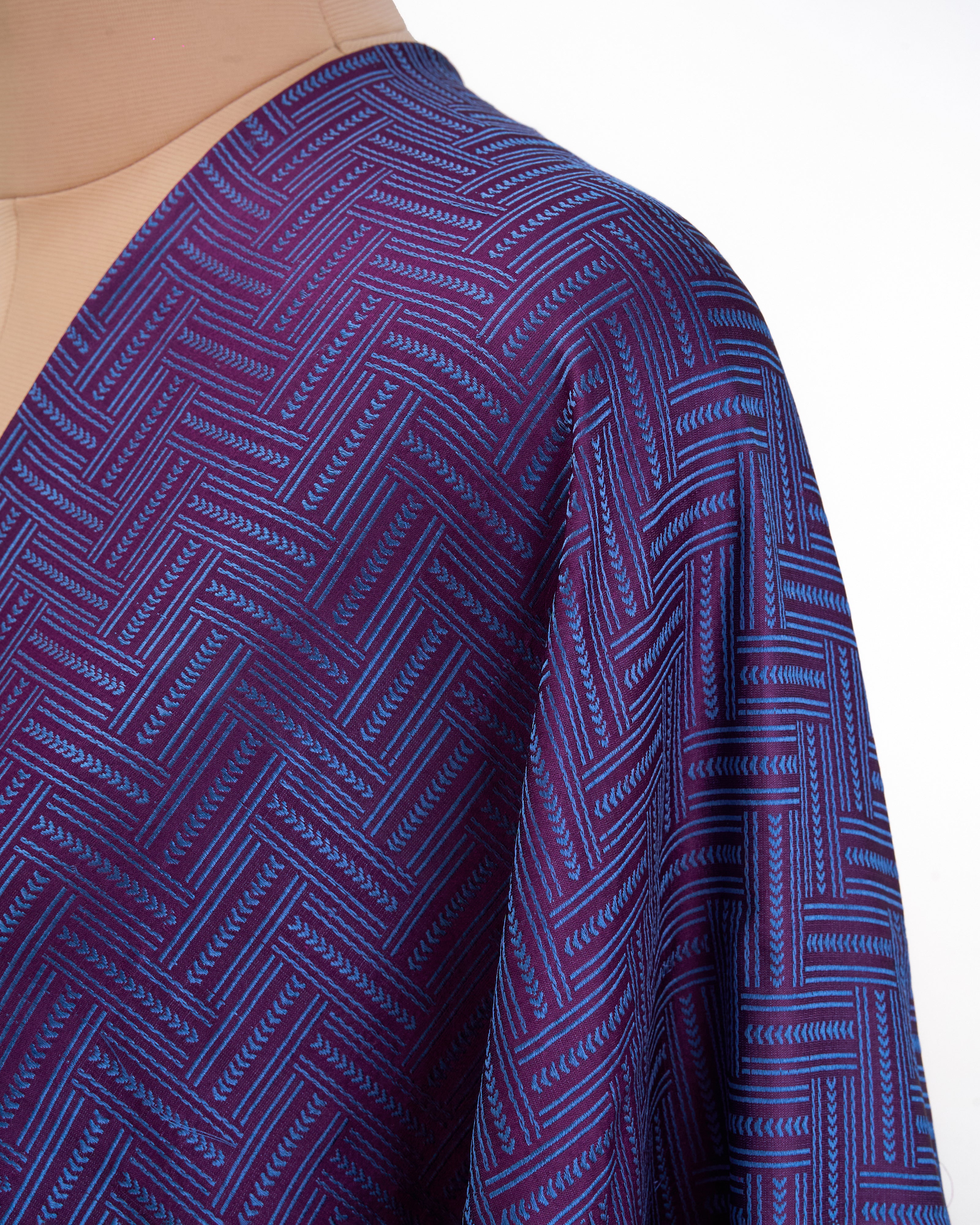 Kamora Banarasi Tanchoi Silk Suit Fabric