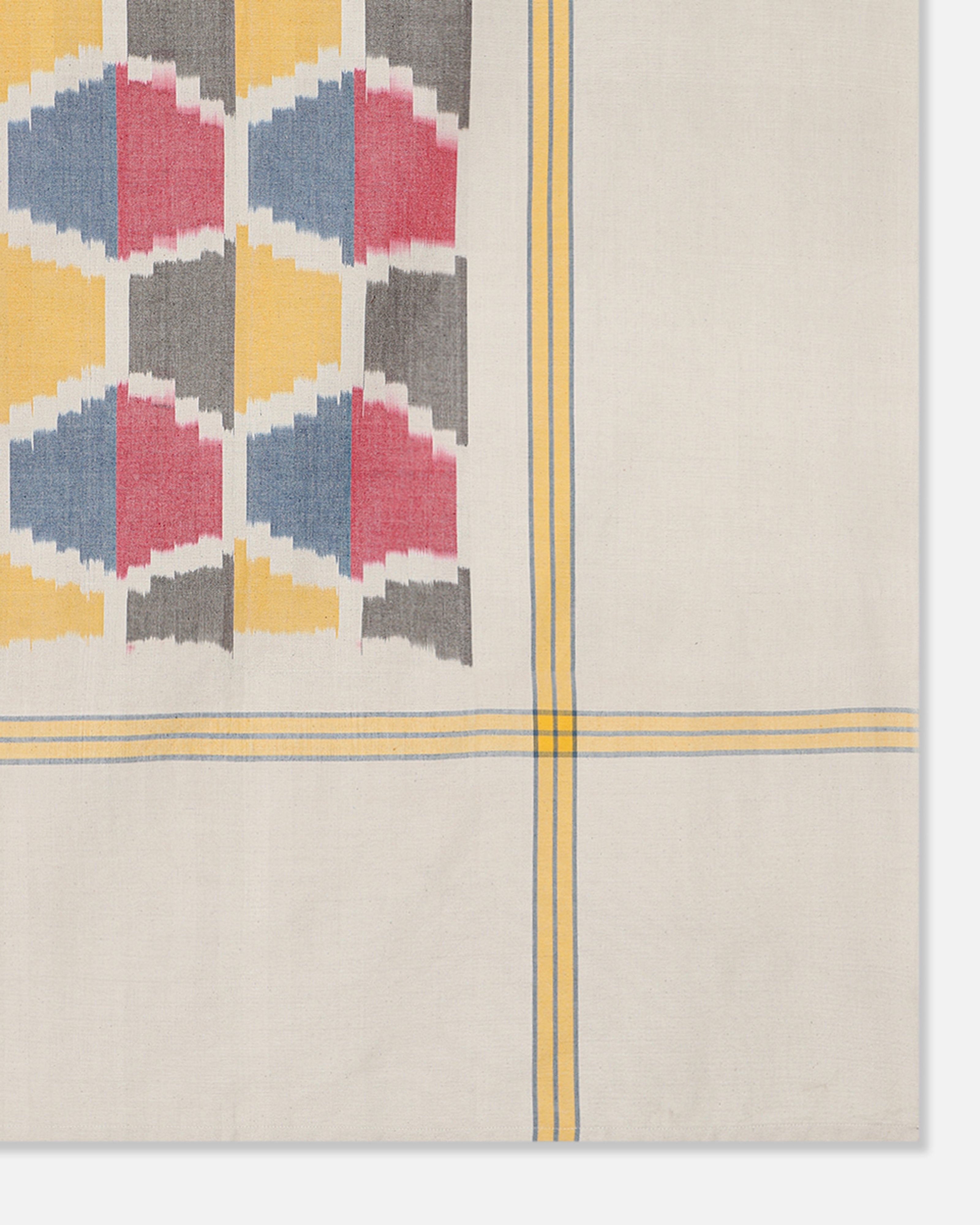 Giada Pochampally Warp Ikat Cotton Double Bed Cover