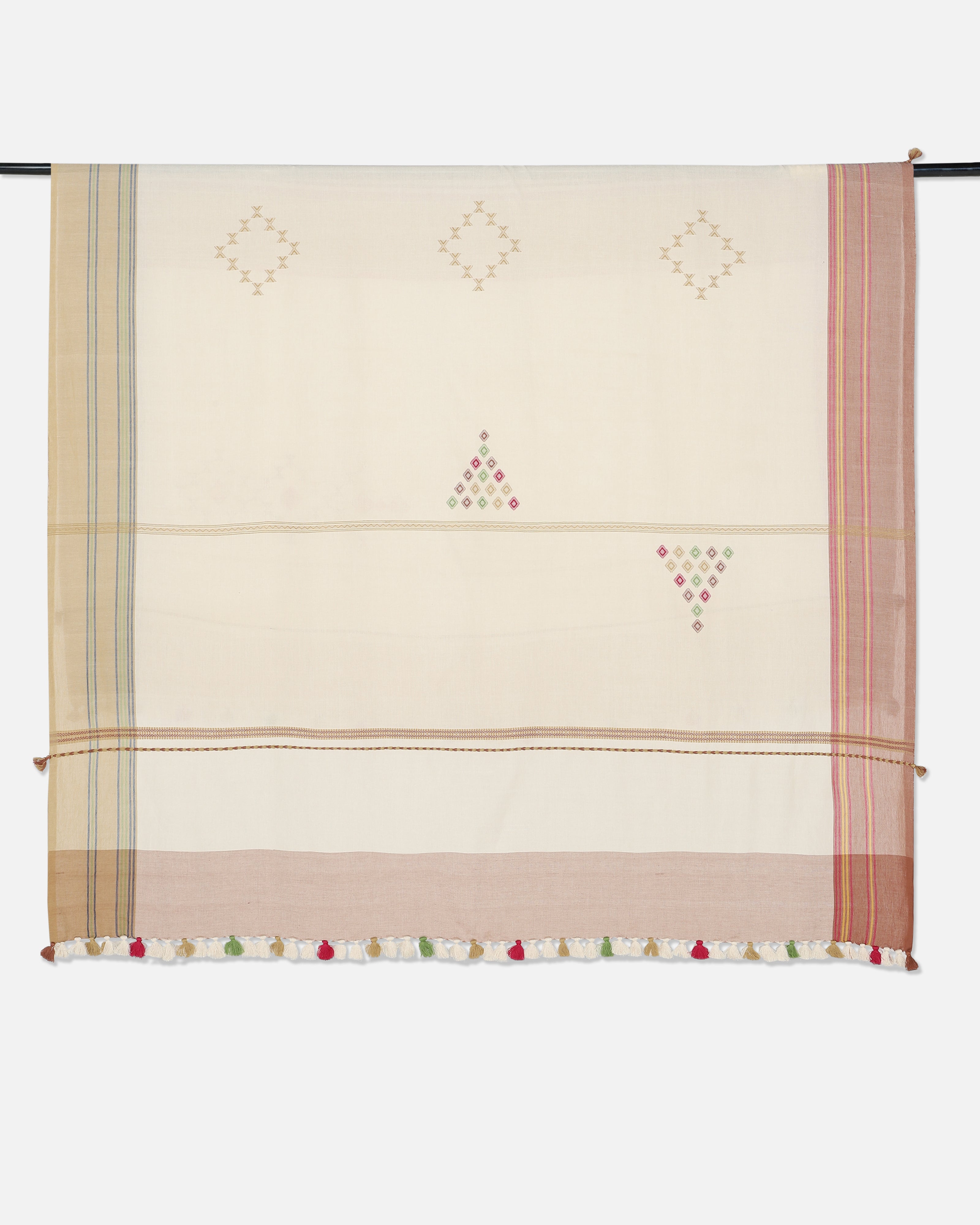 Bria Bhujodi Extra Weft Cotton Single Bed Cover