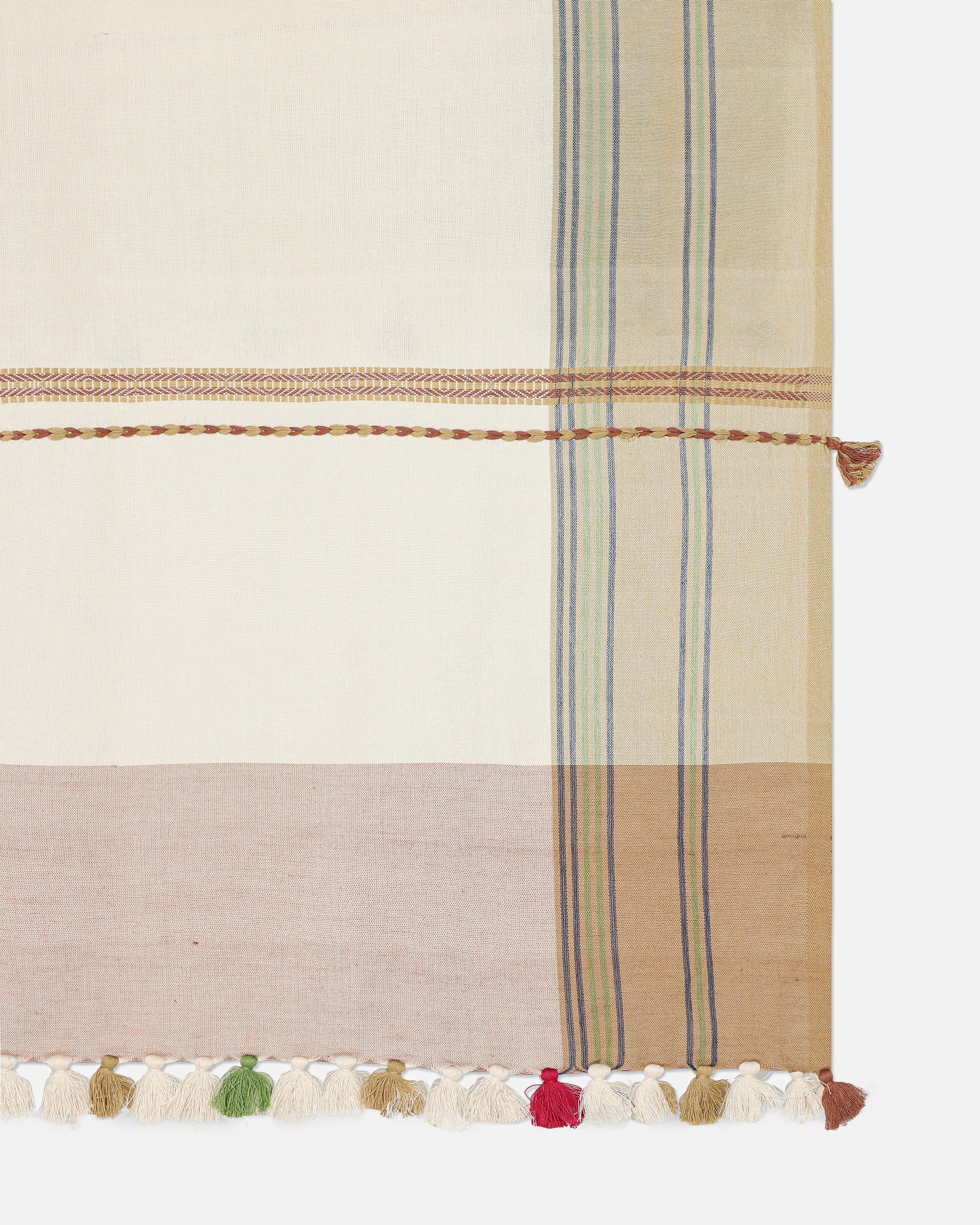 Bria Bhujodi Extra Weft Cotton Single Bed Cover