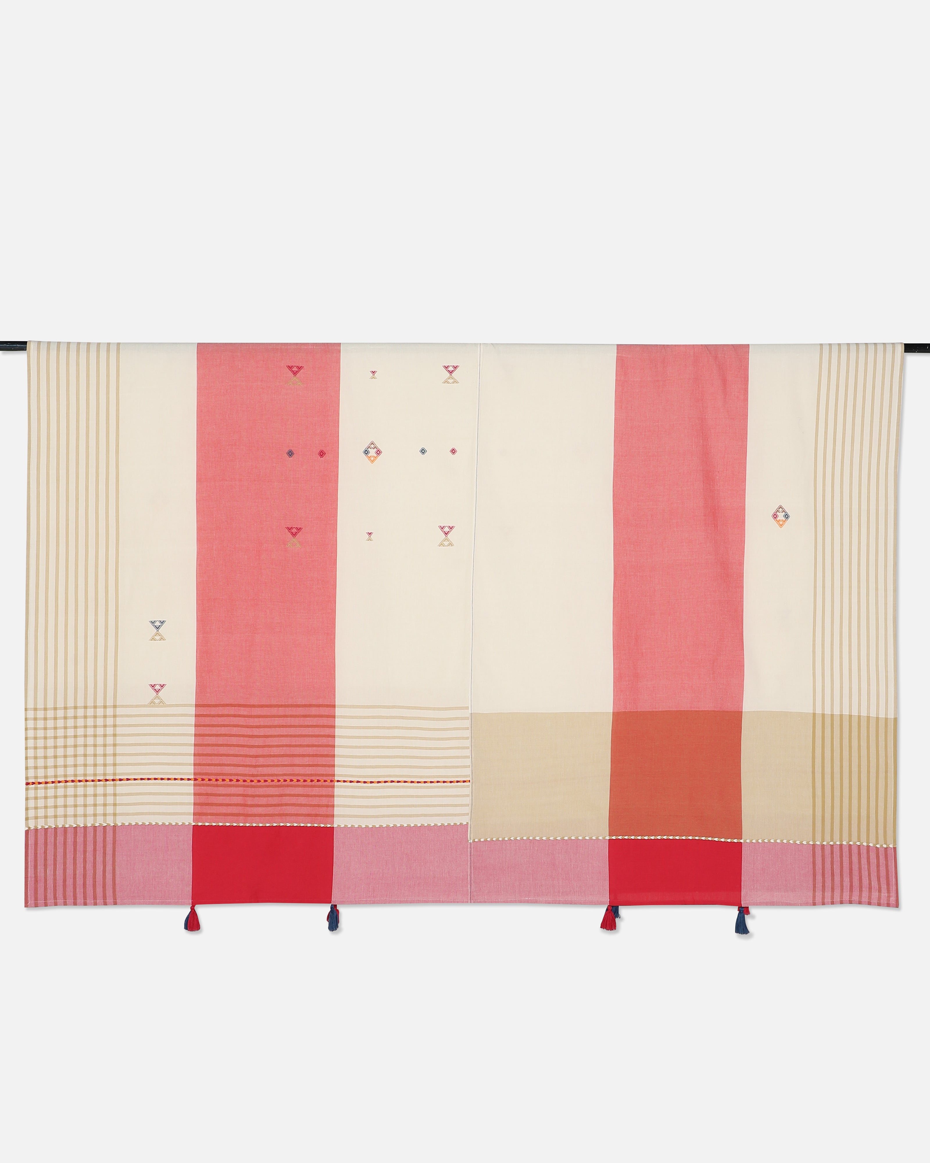 Fabrizia Bhujodi Extra Weft Cotton Double Bed Cover