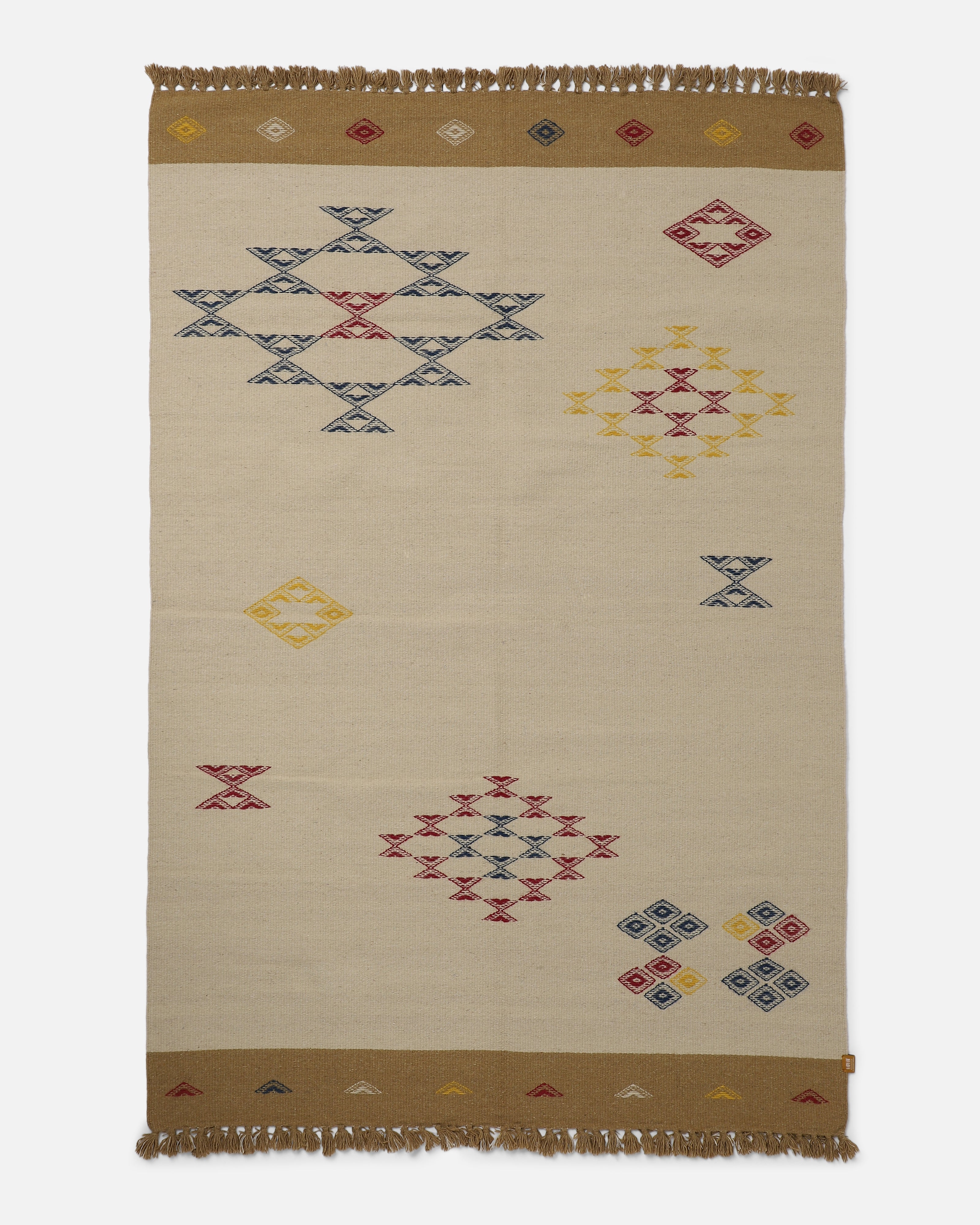 Lava Bhujodi Extra Weft Cotton Wool Rug