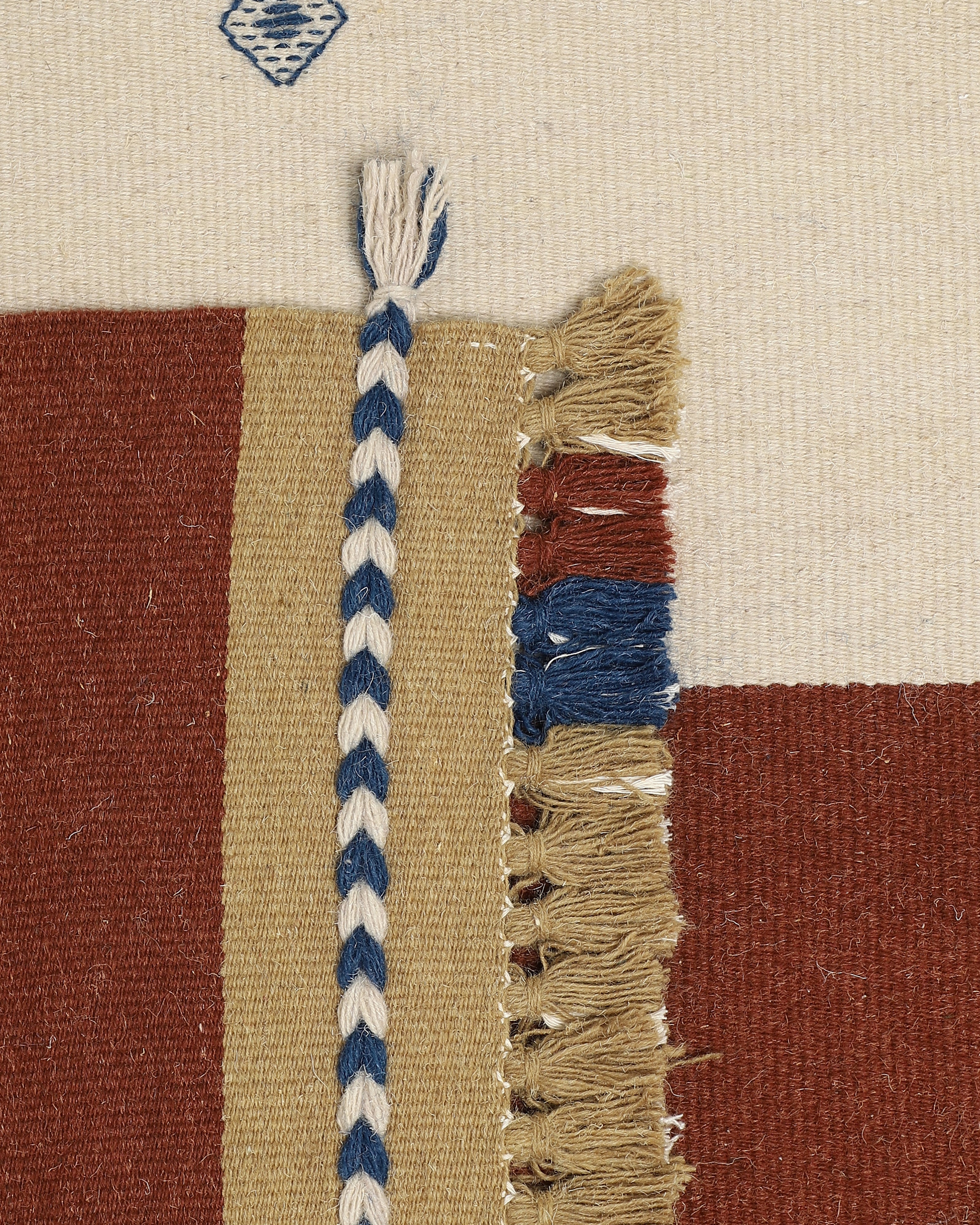 Motto Bhujodi Extra Weft Cotton Wool Rug