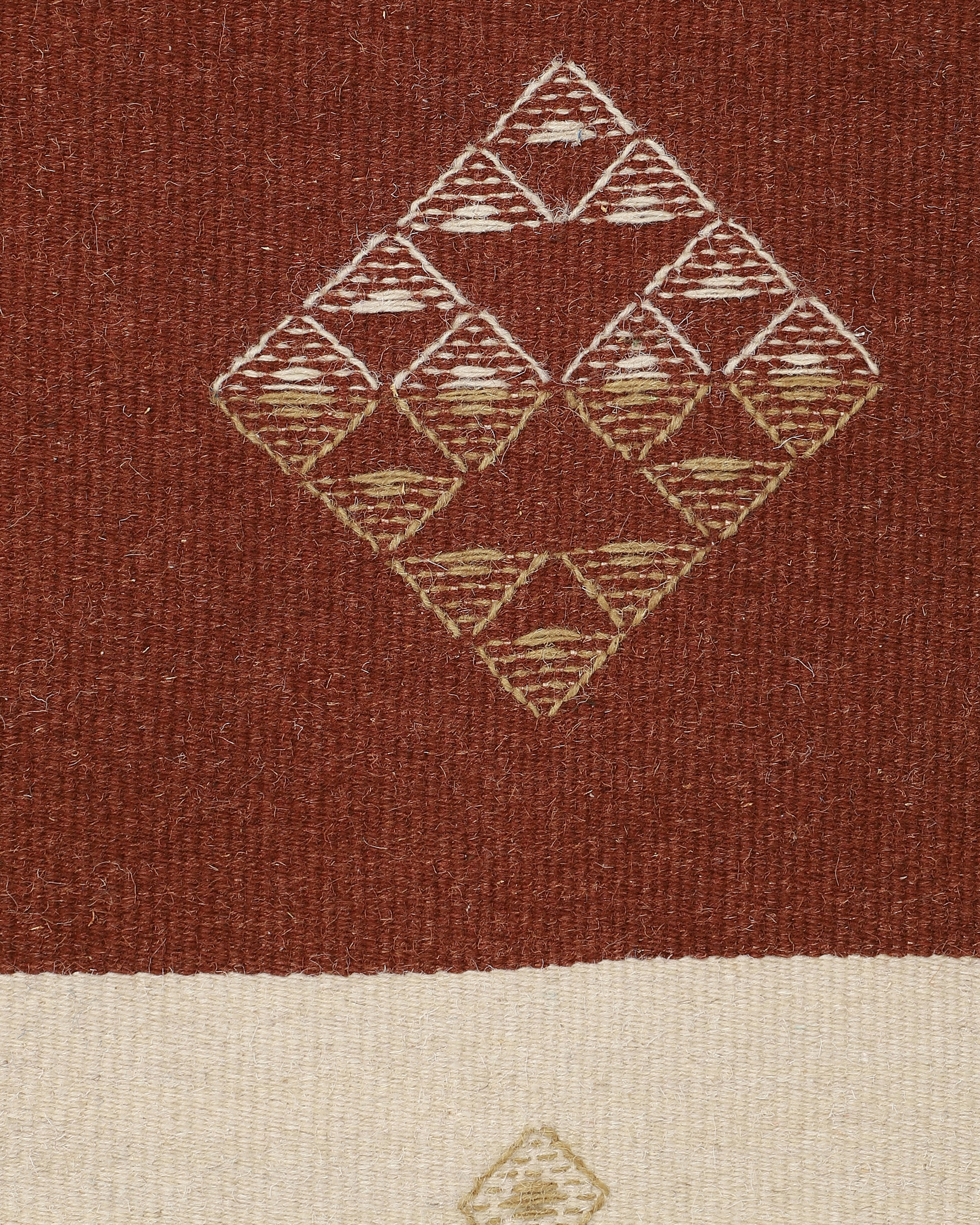 Motto Bhujodi Extra Weft Cotton Wool Rug