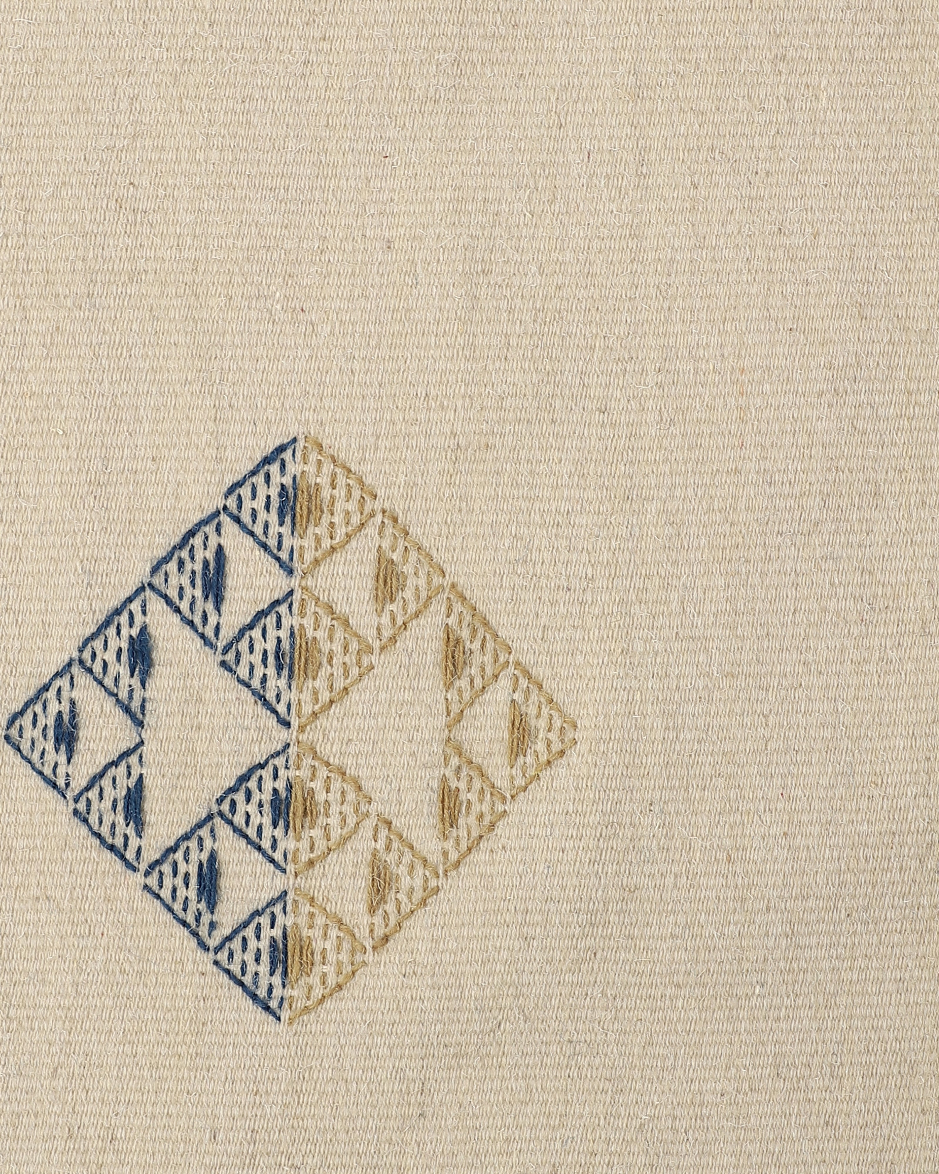 Motto Bhujodi Extra Weft Cotton Wool Rug