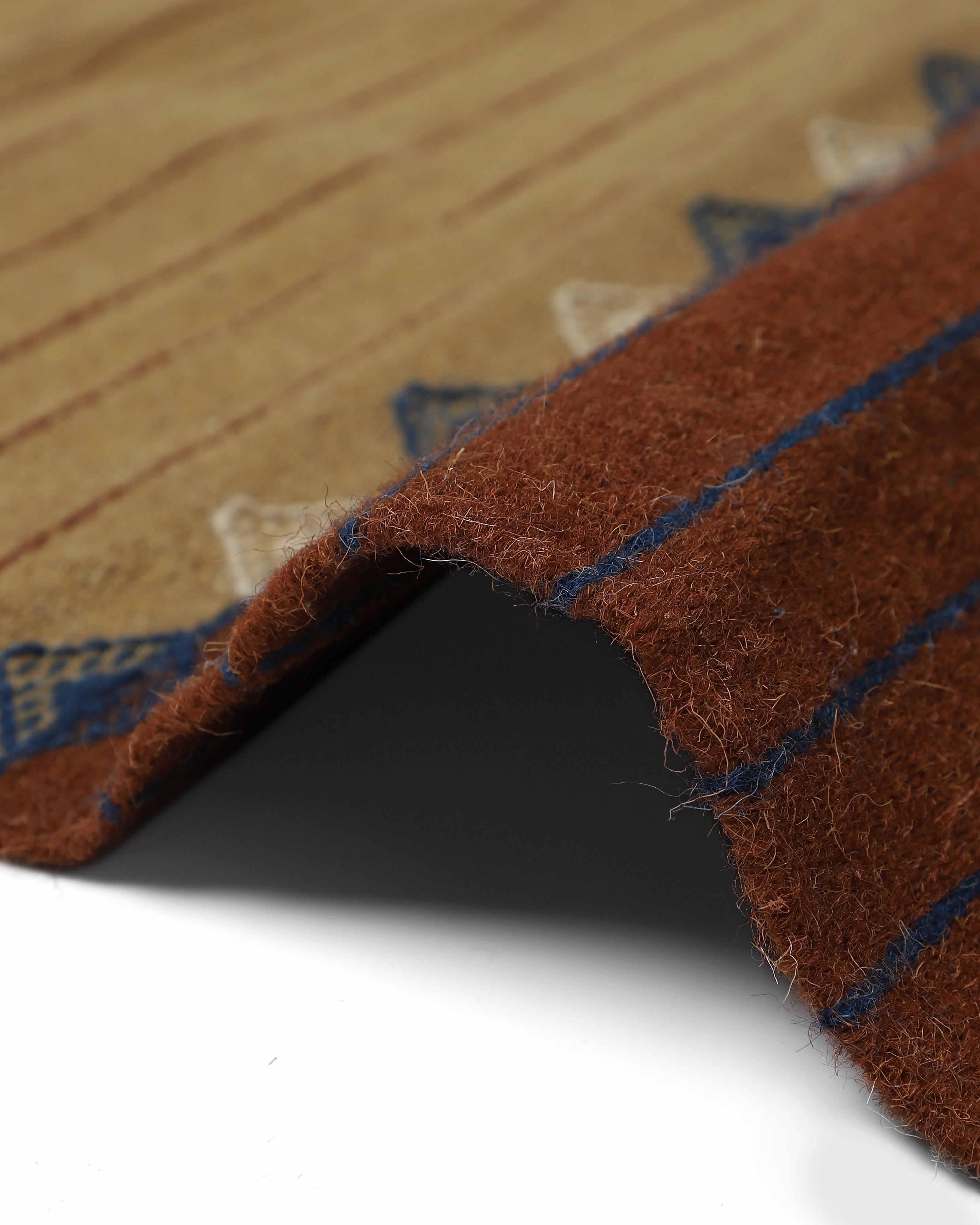 Toppa Bhujodi Extra Weft Cotton Wool Rug