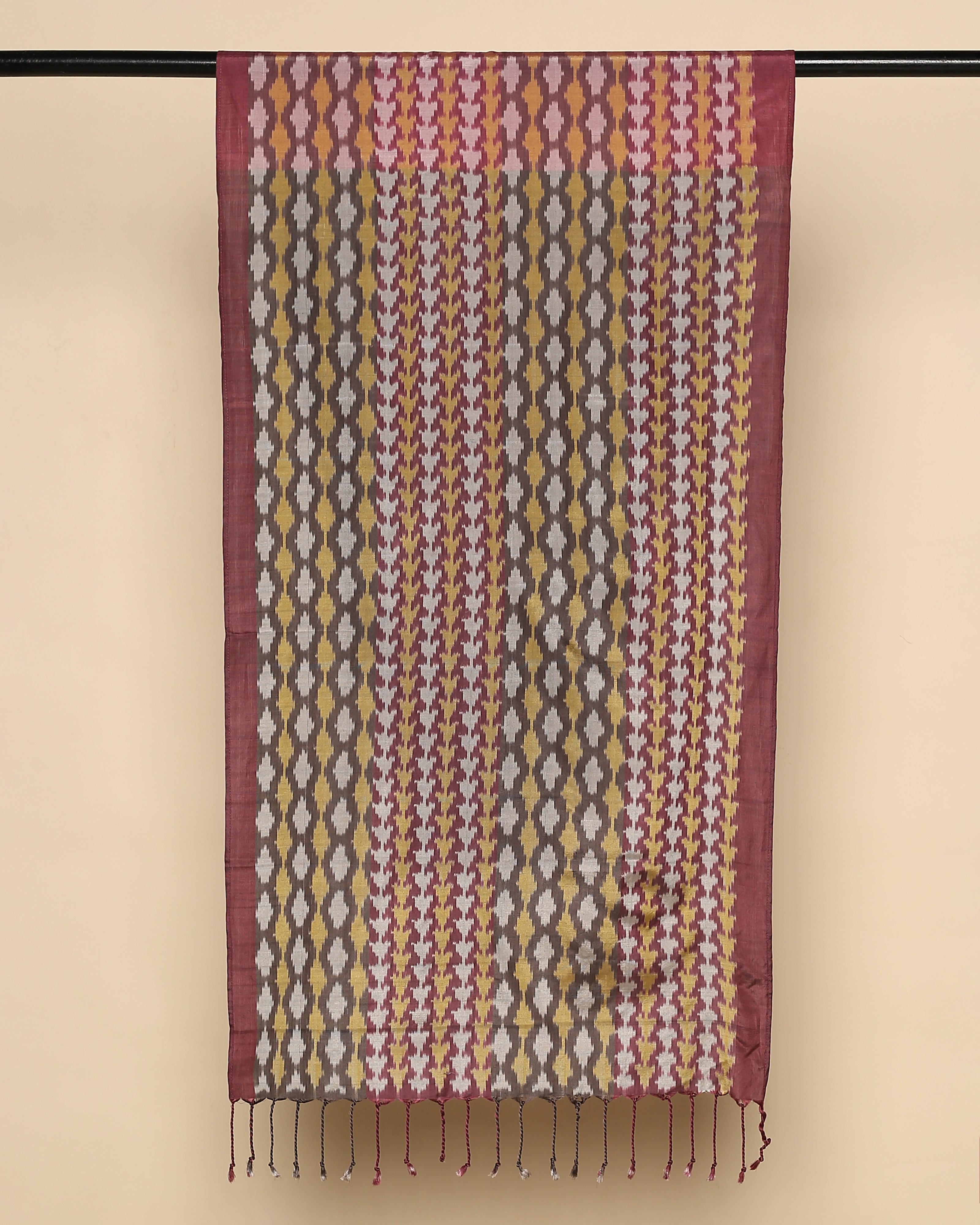 Gia Pochampally Warp Ikat Silk Cotton Stole