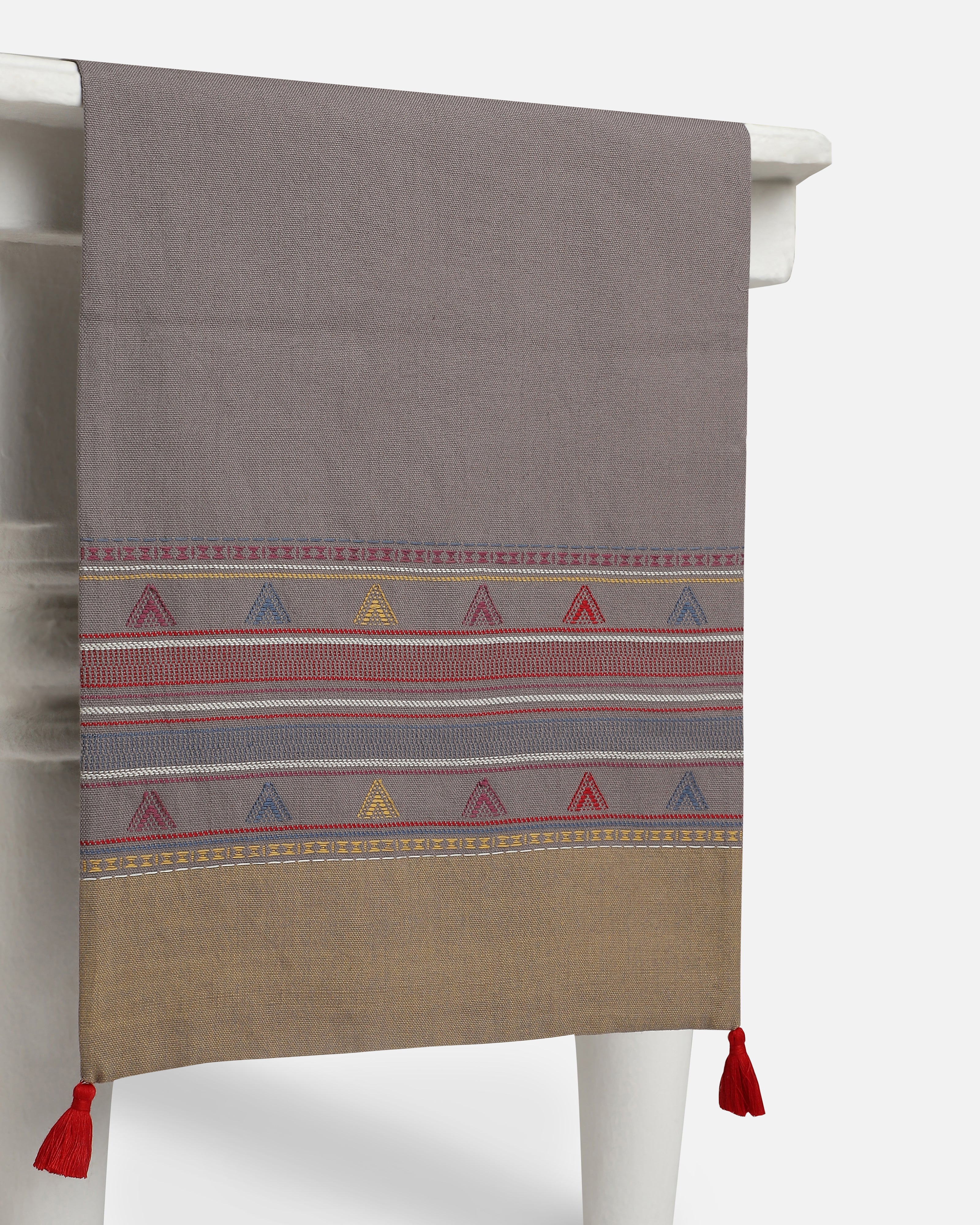 Mia Bhujodi Extra Weft Cotton Table Runner