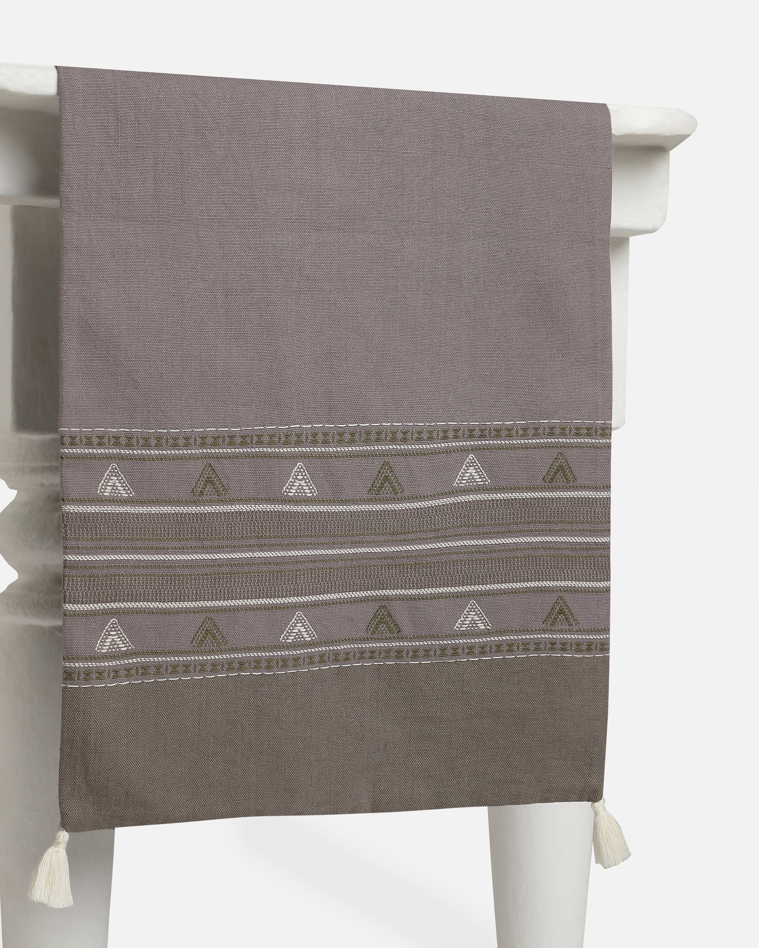 Mia Bhujodi Extra Weft Cotton Table Runner