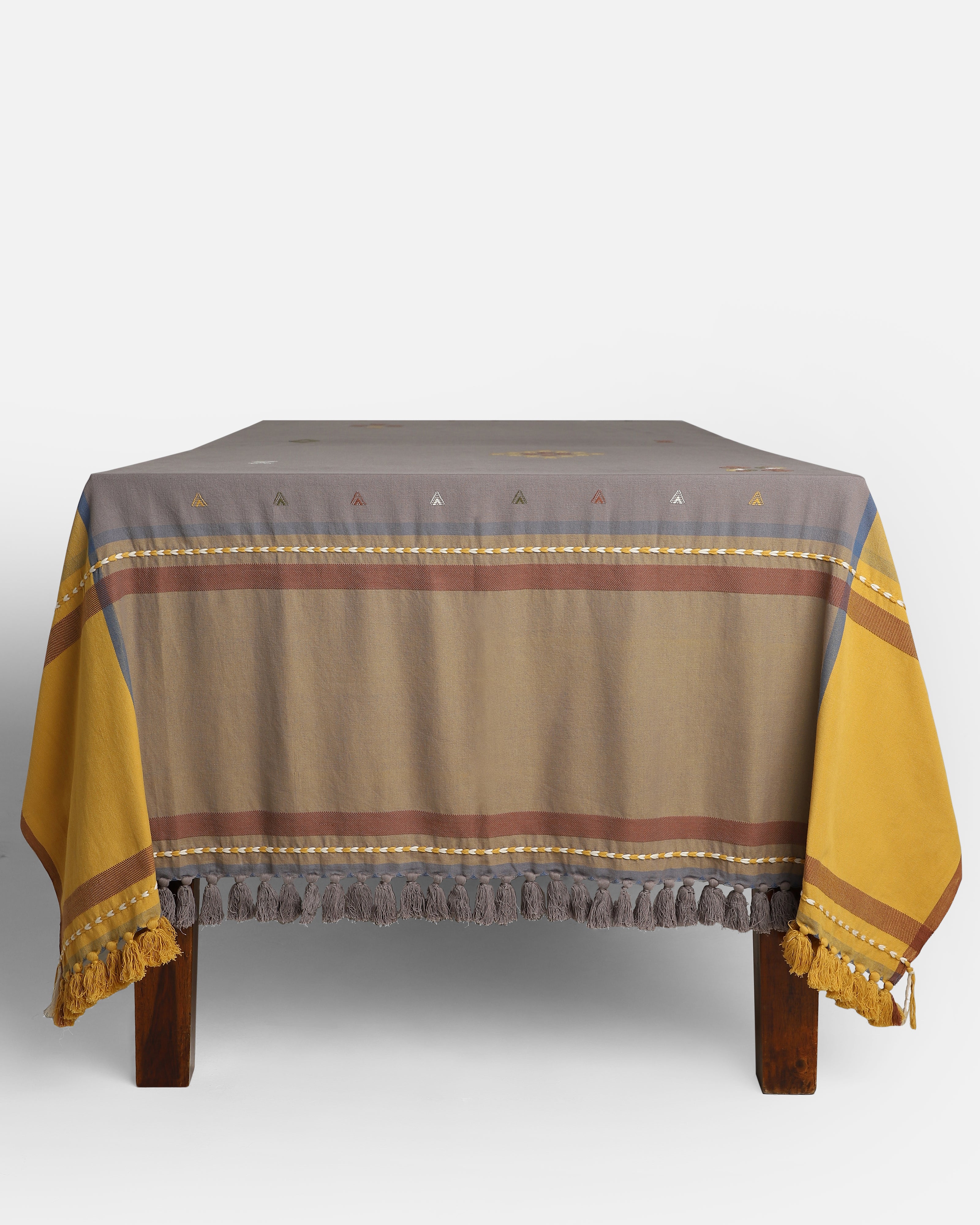 Amore Bhujodi Extra Weft Cotton Table Cover