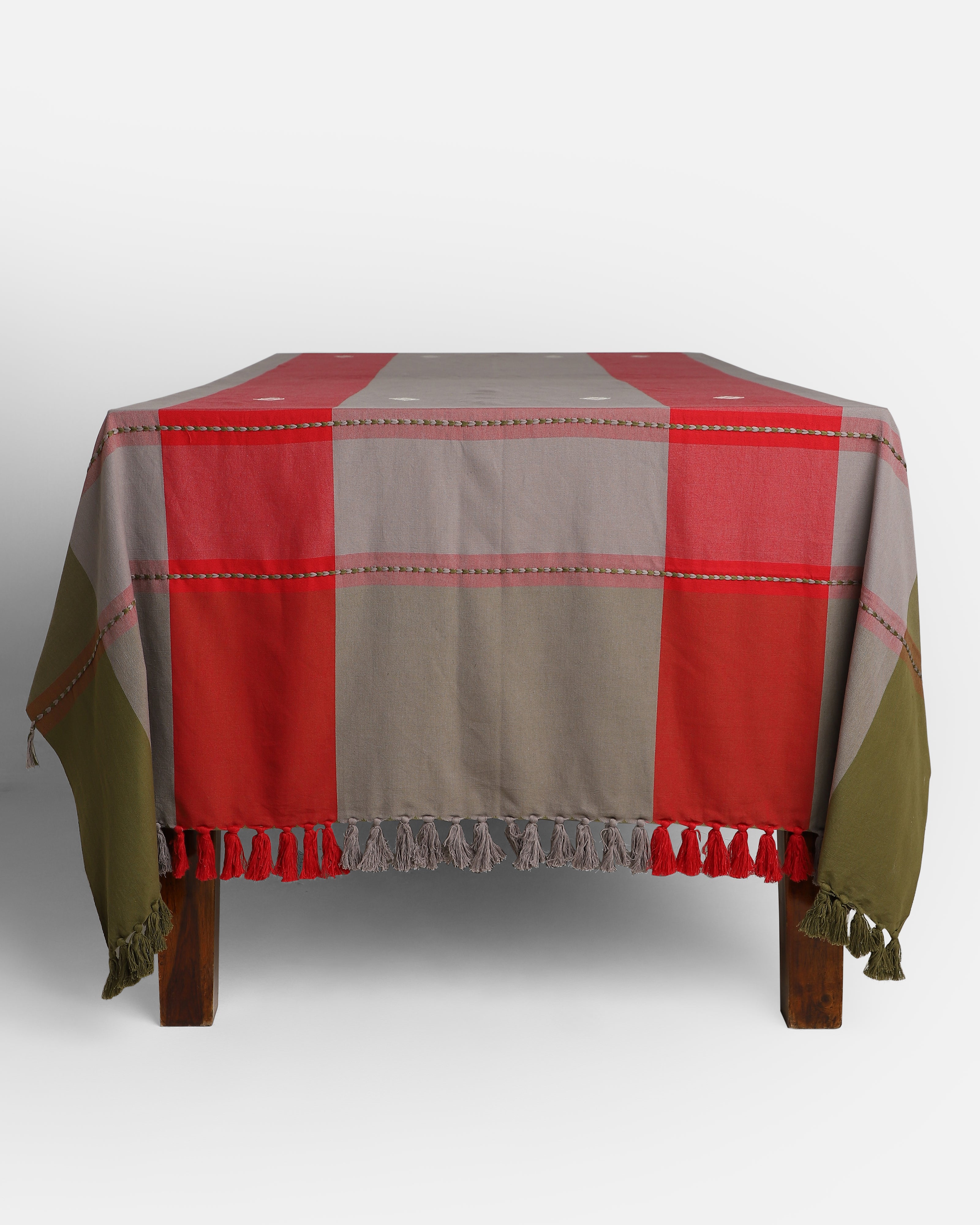 Alto Bhujodi Extra Weft Cotton Table Cover