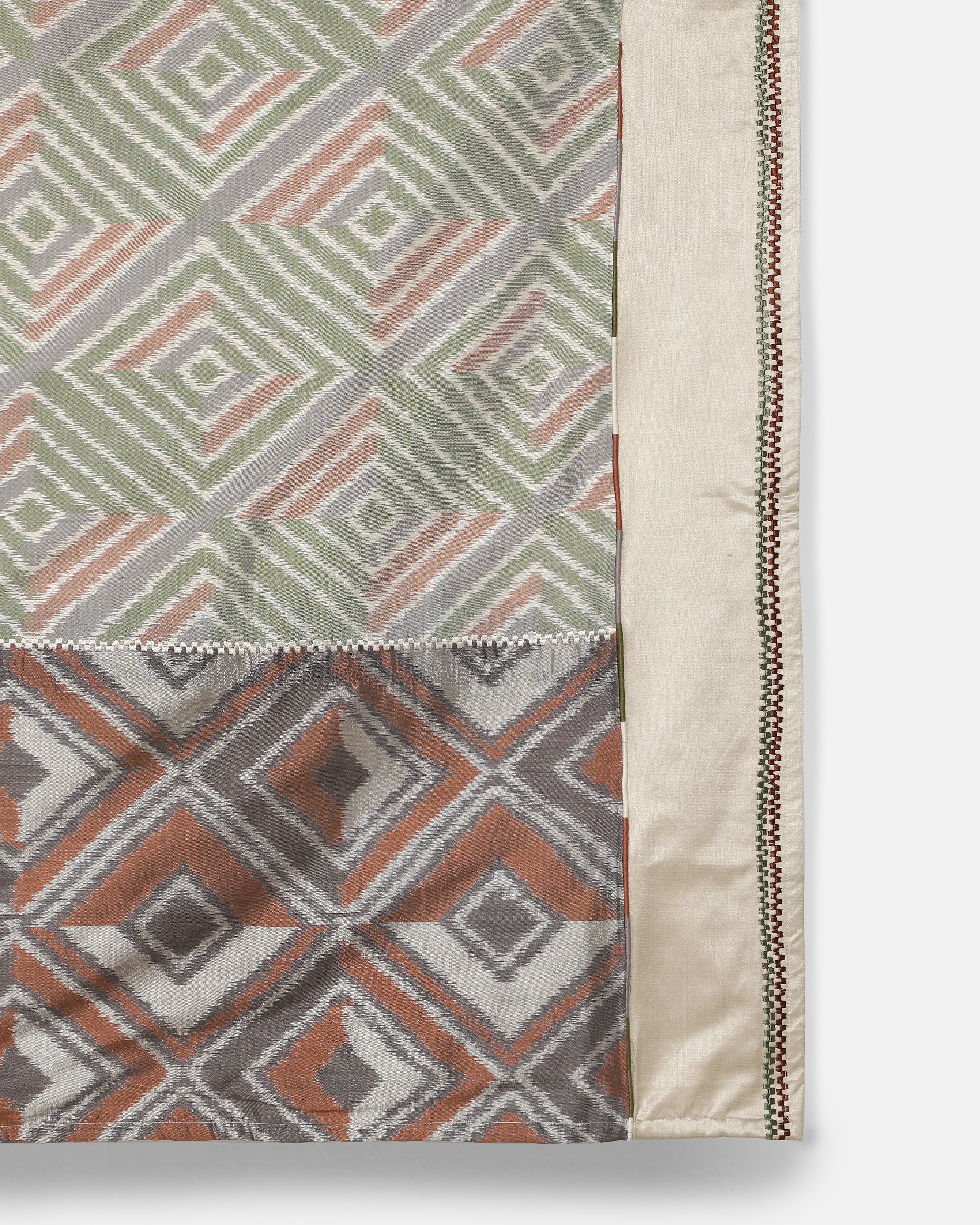 Terza Pochampally Weft Ikat Cotton Silk Throw