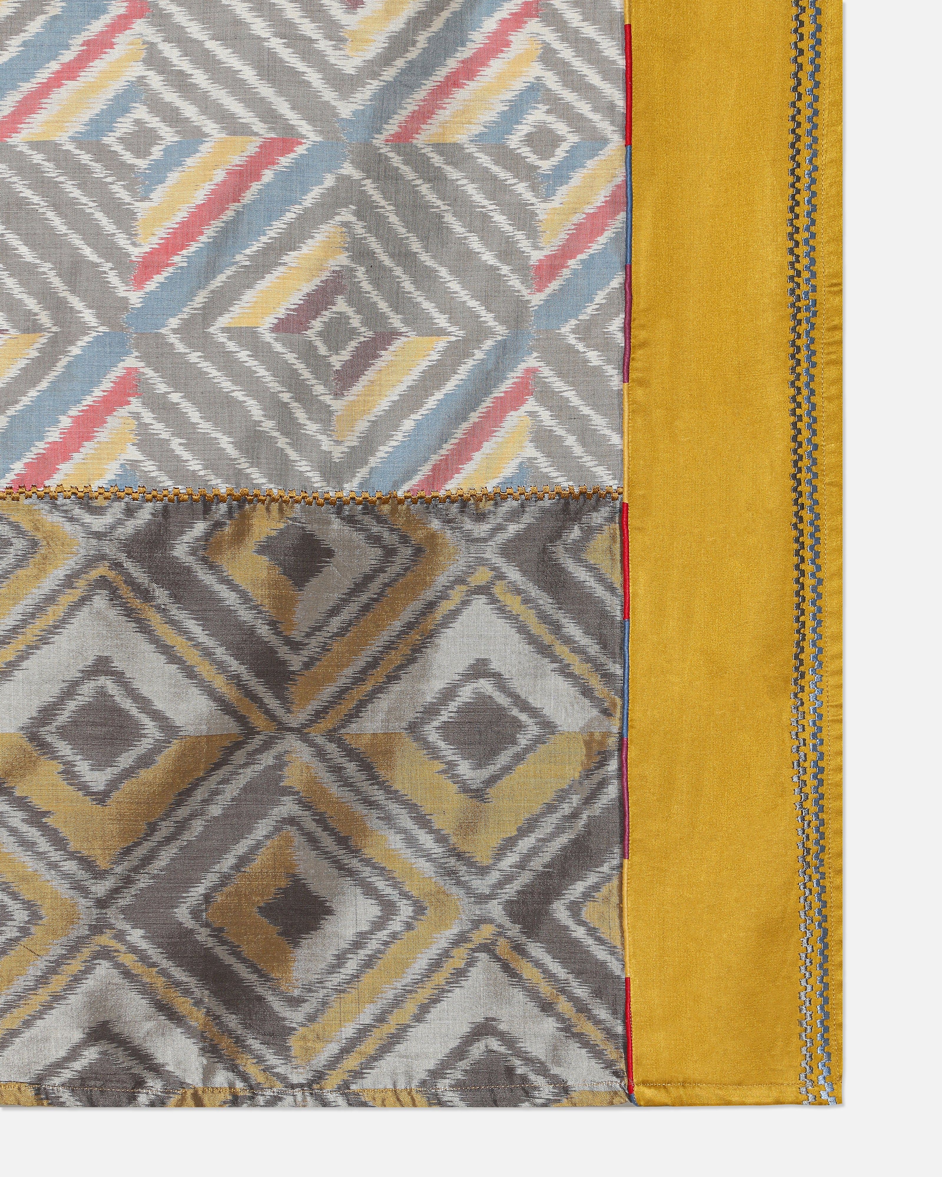 Terza Pochampally Weft Ikat Cotton Silk Throw