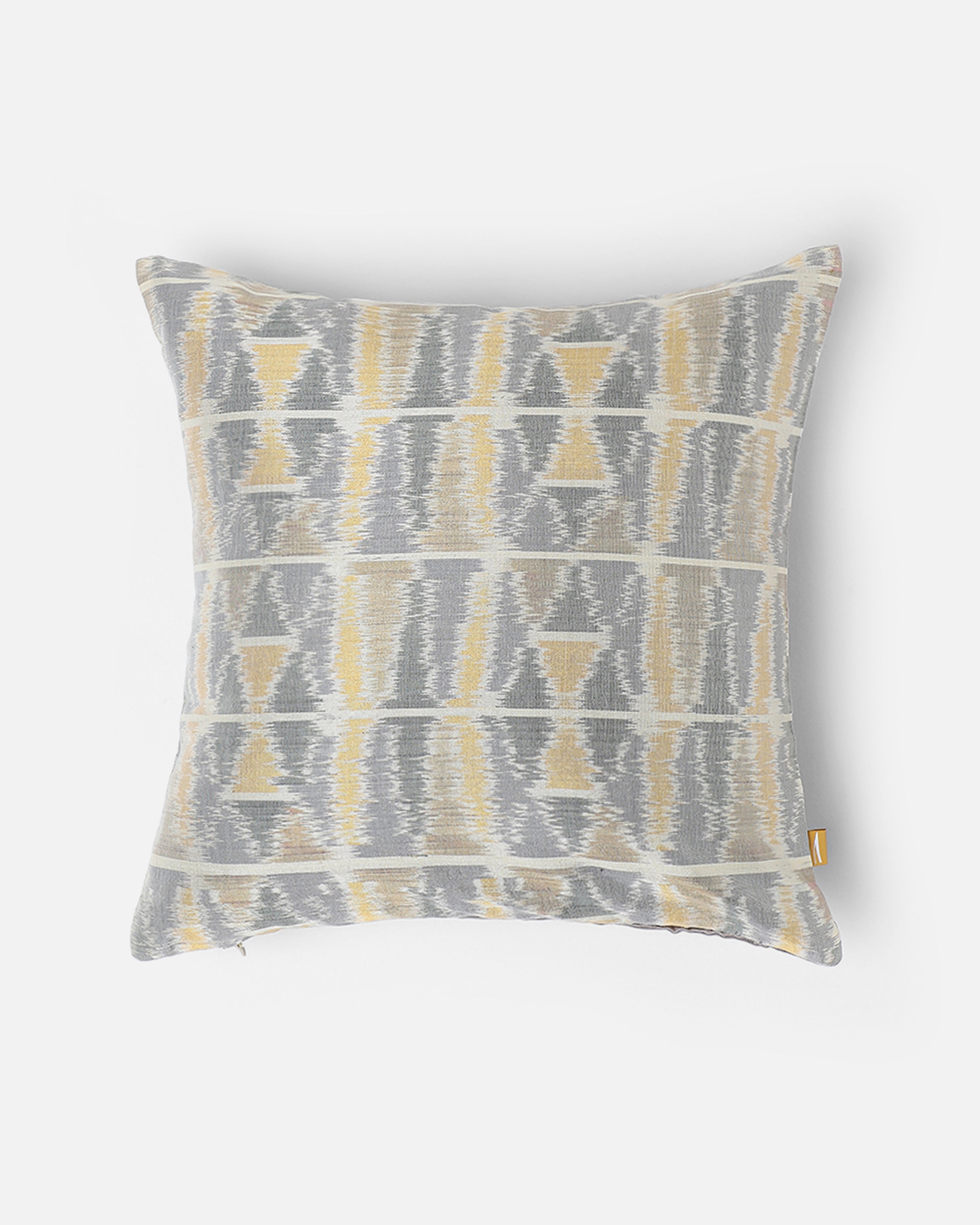 Milia Pochampally Weft Ikat Cotton Silk Cushion Cover