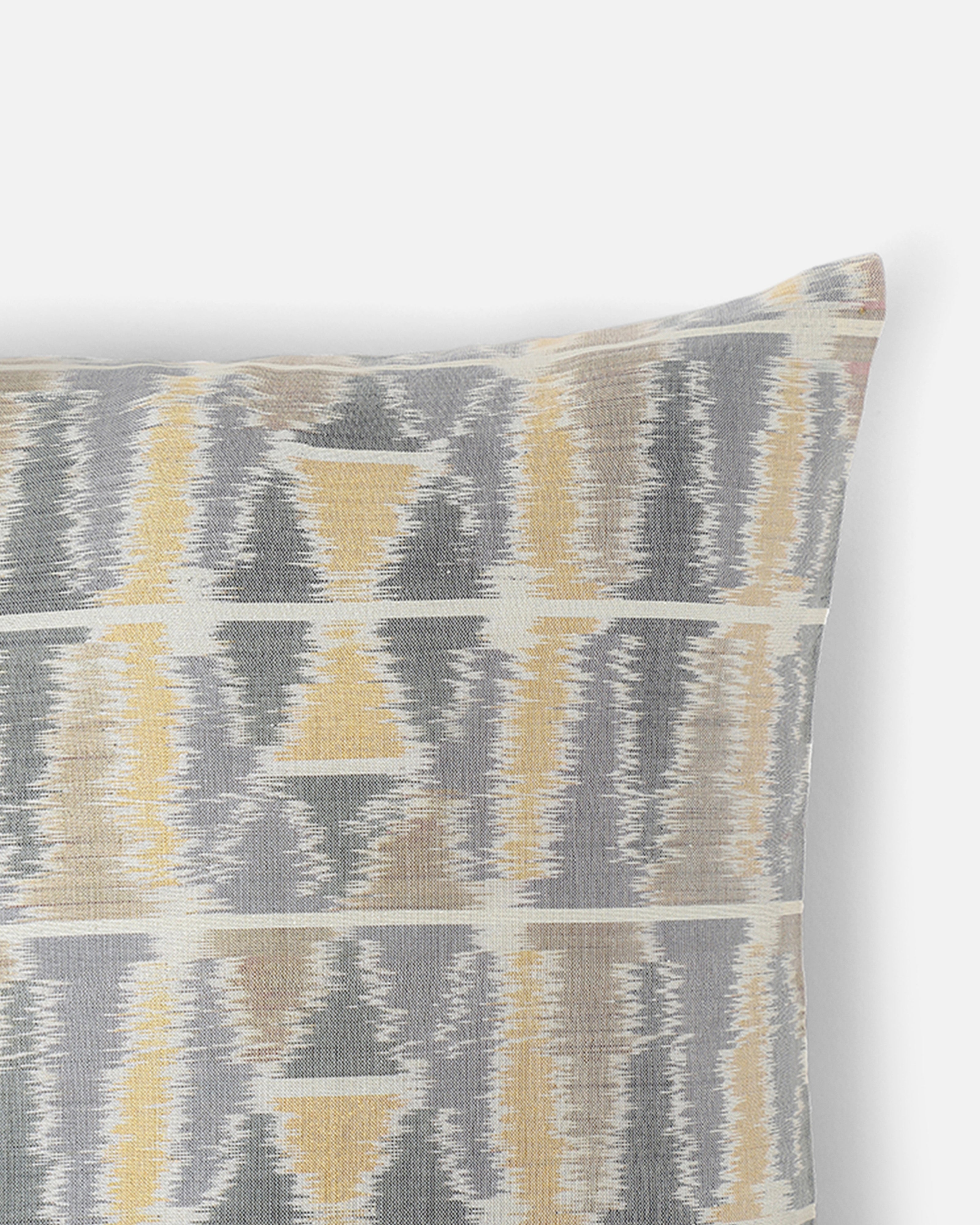 Milia Pochampally Weft Ikat Cotton Silk Cushion Cover