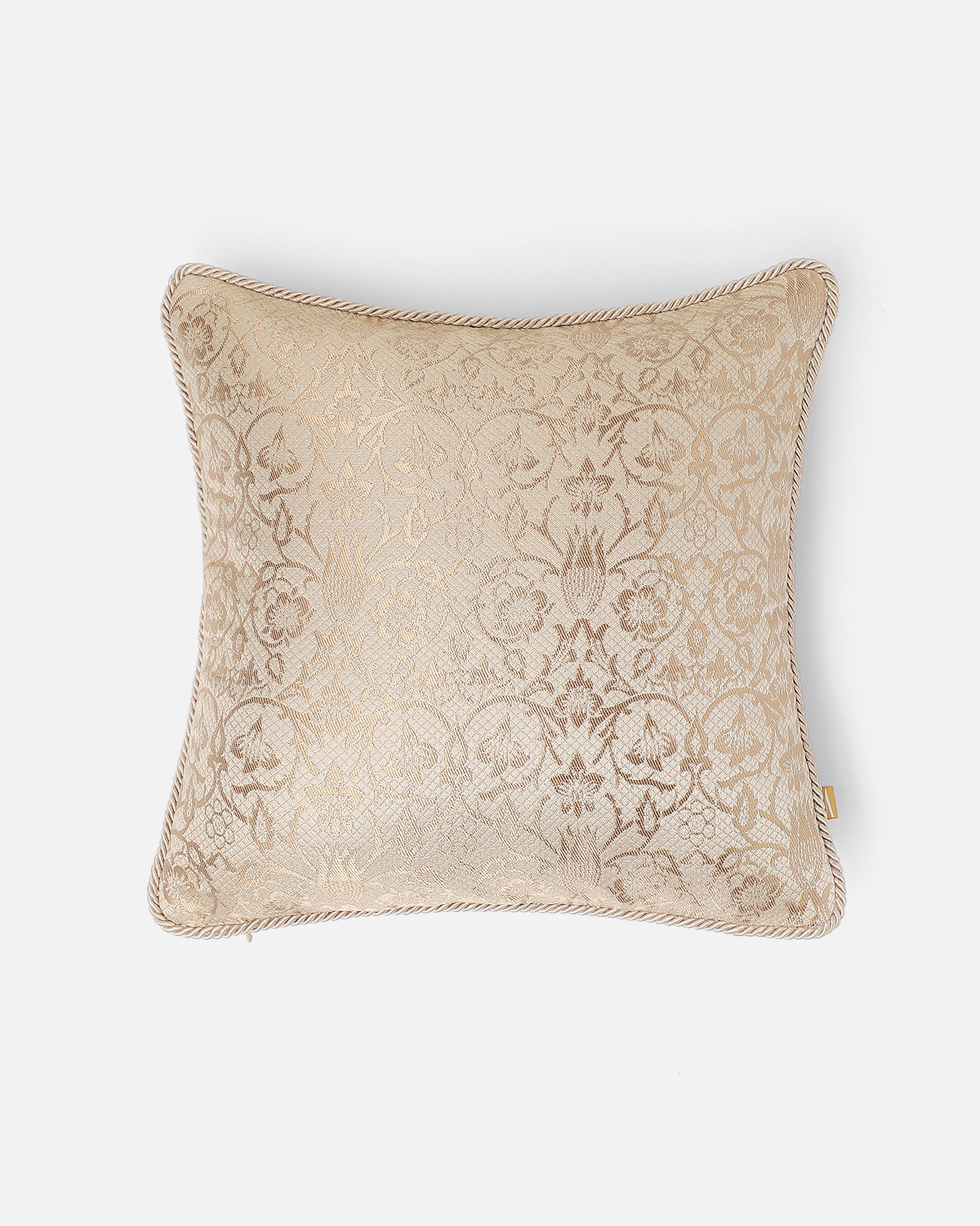 Triest Banarasi Satin Brocade Silk Viscose Cushion Cover