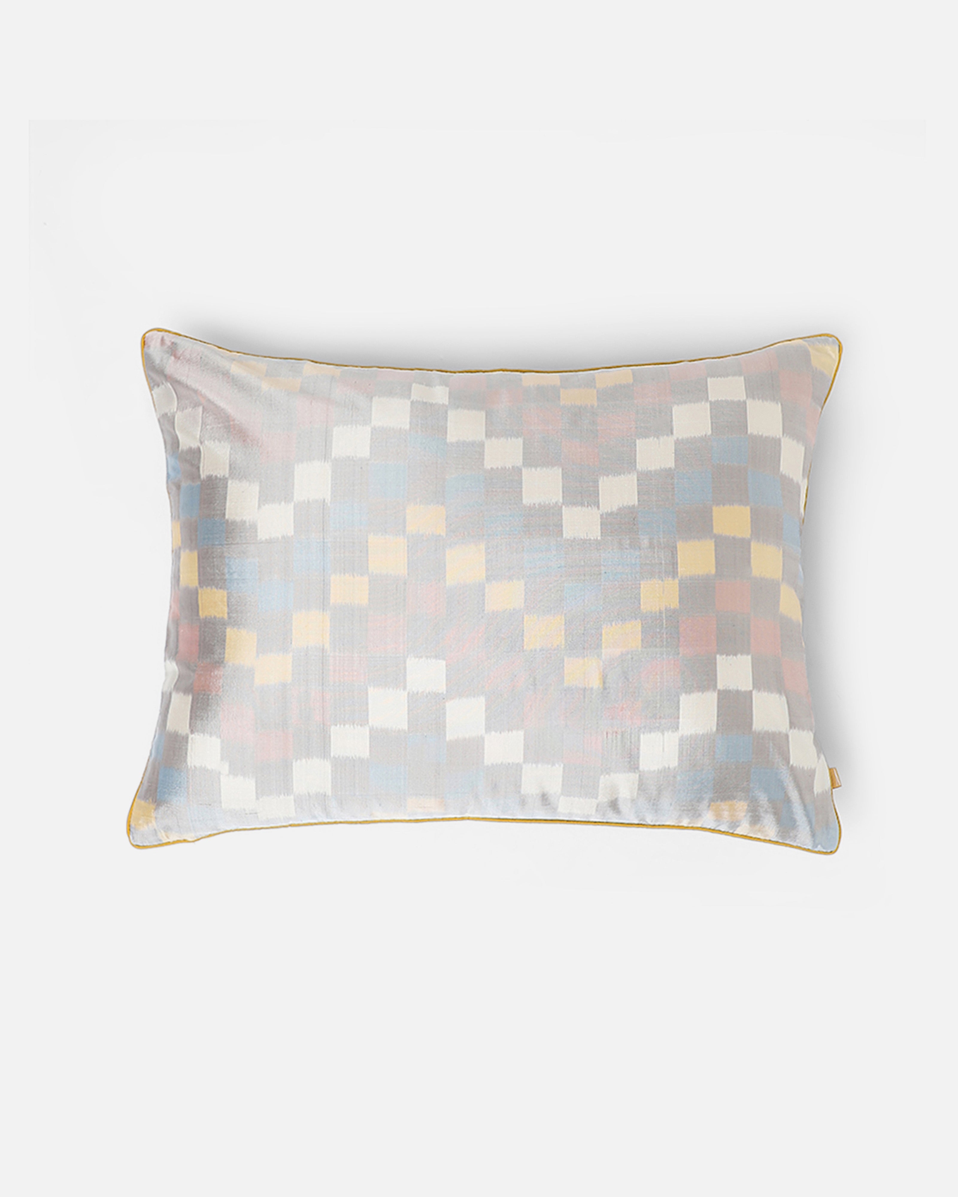 Bella Pochampally Warp Ikat Silk Cushion Cover
