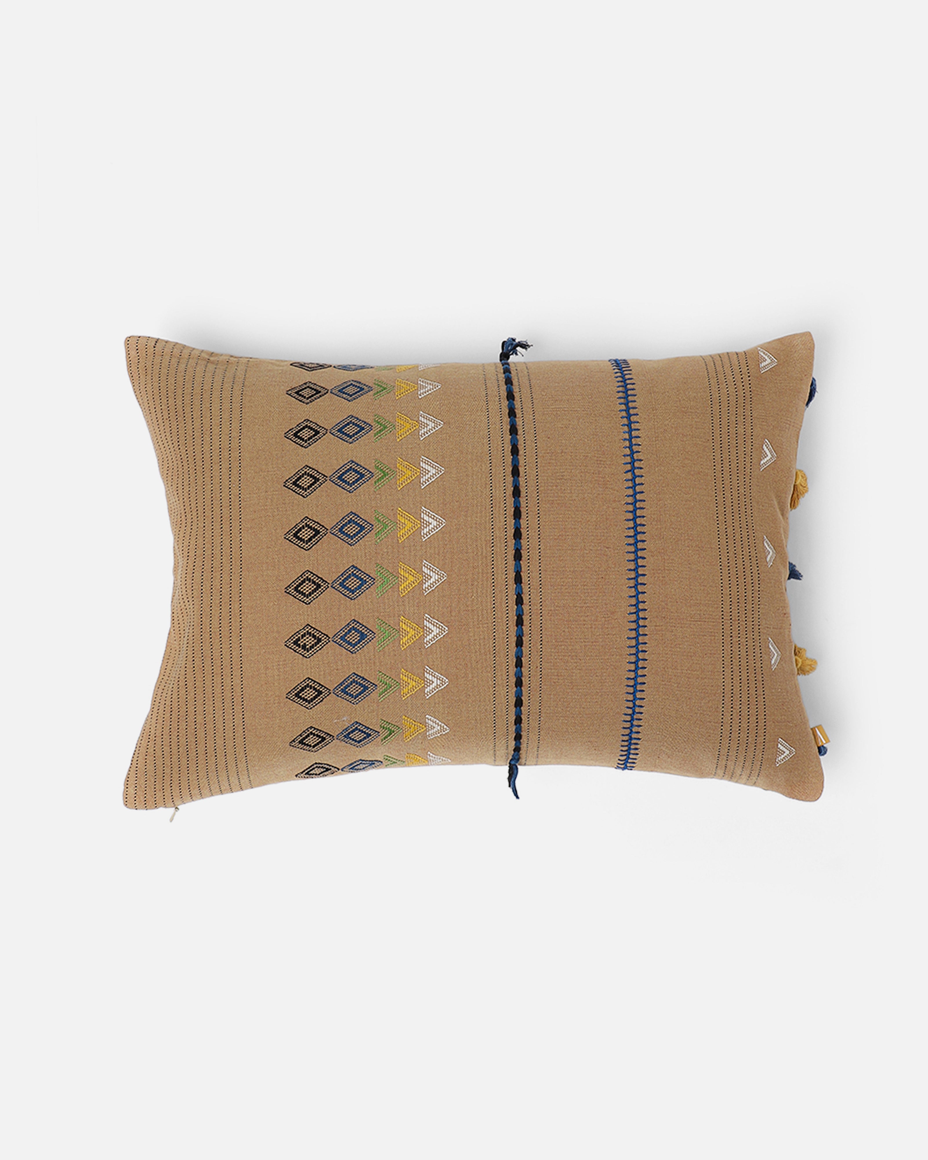 Notte Bhujodi Extra Weft Cotton Cushion Cover