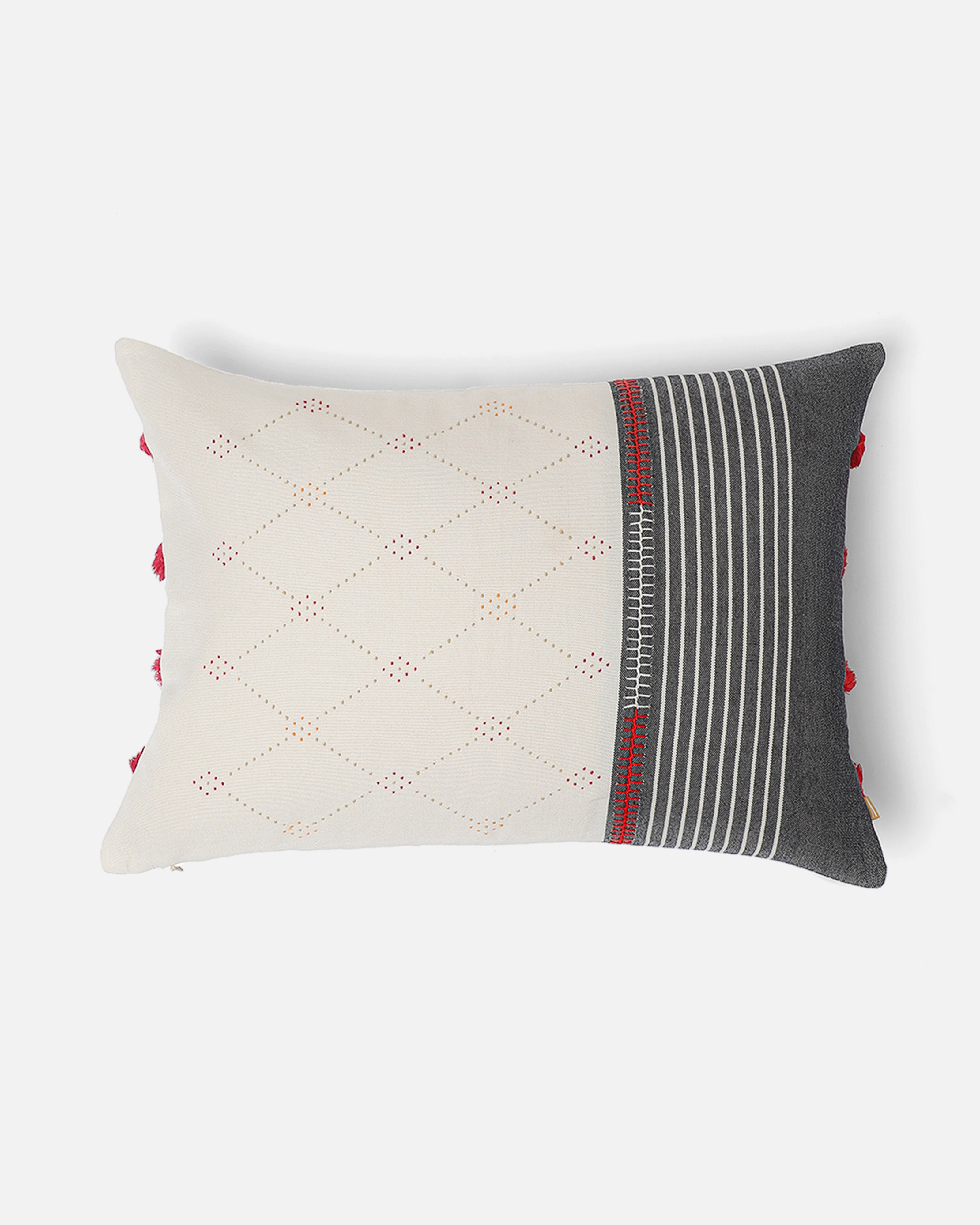 Diamante Bhujodi Tangalia Cotton Cushion Cover
