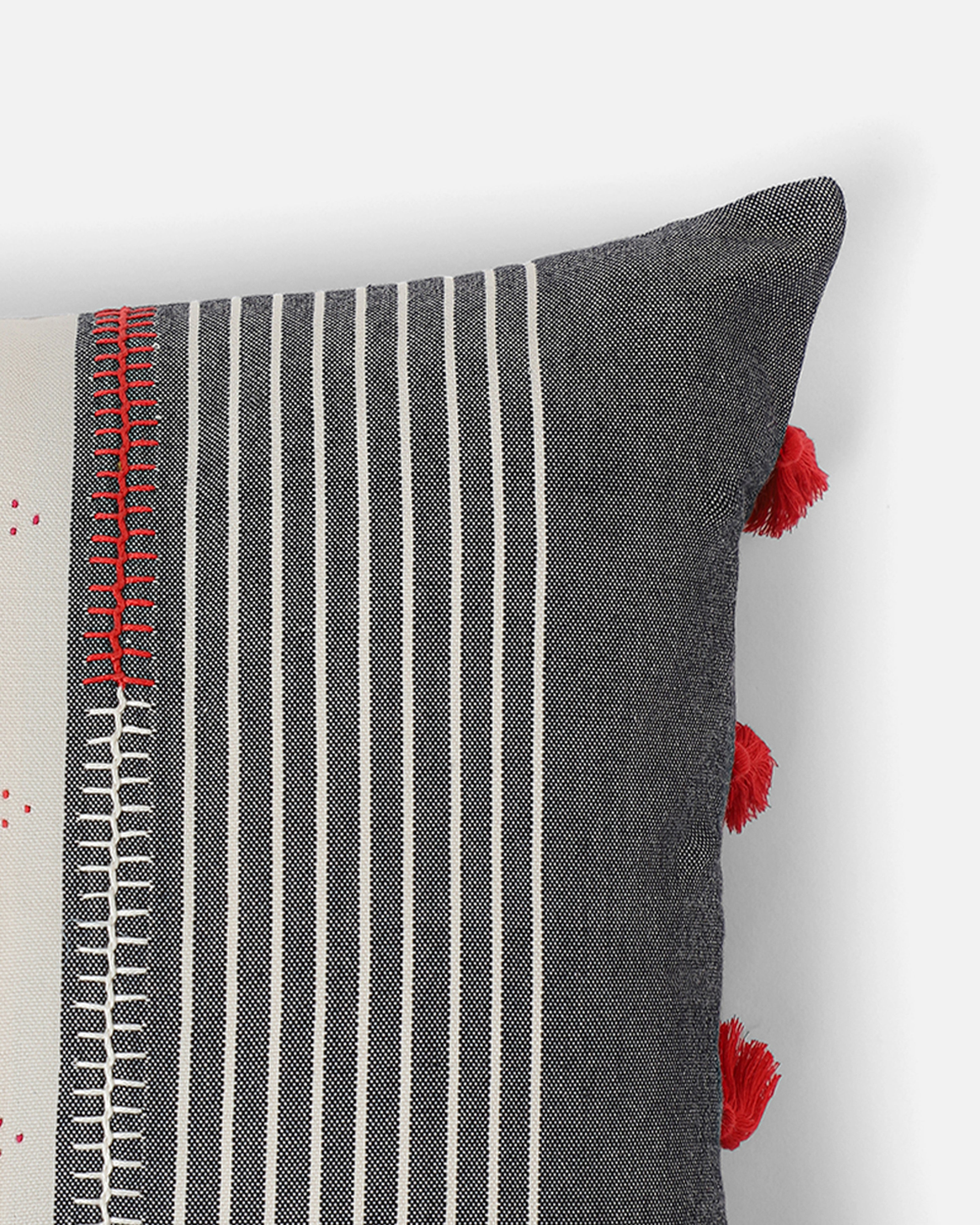 Diamante Bhujodi Tangalia Cotton Cushion Cover