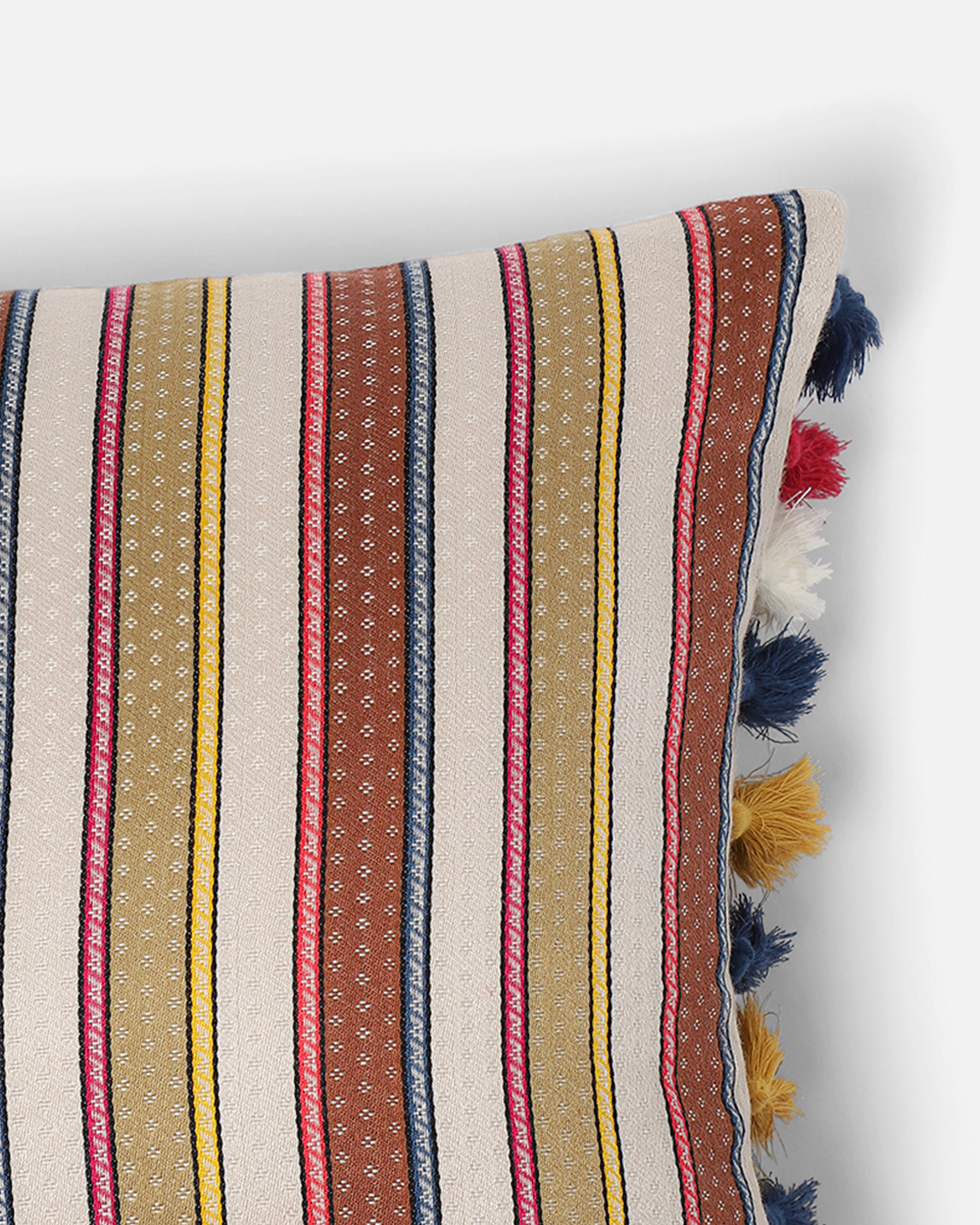 Luce Bhujodi Mashru Viscose Cotton Cushion Cover