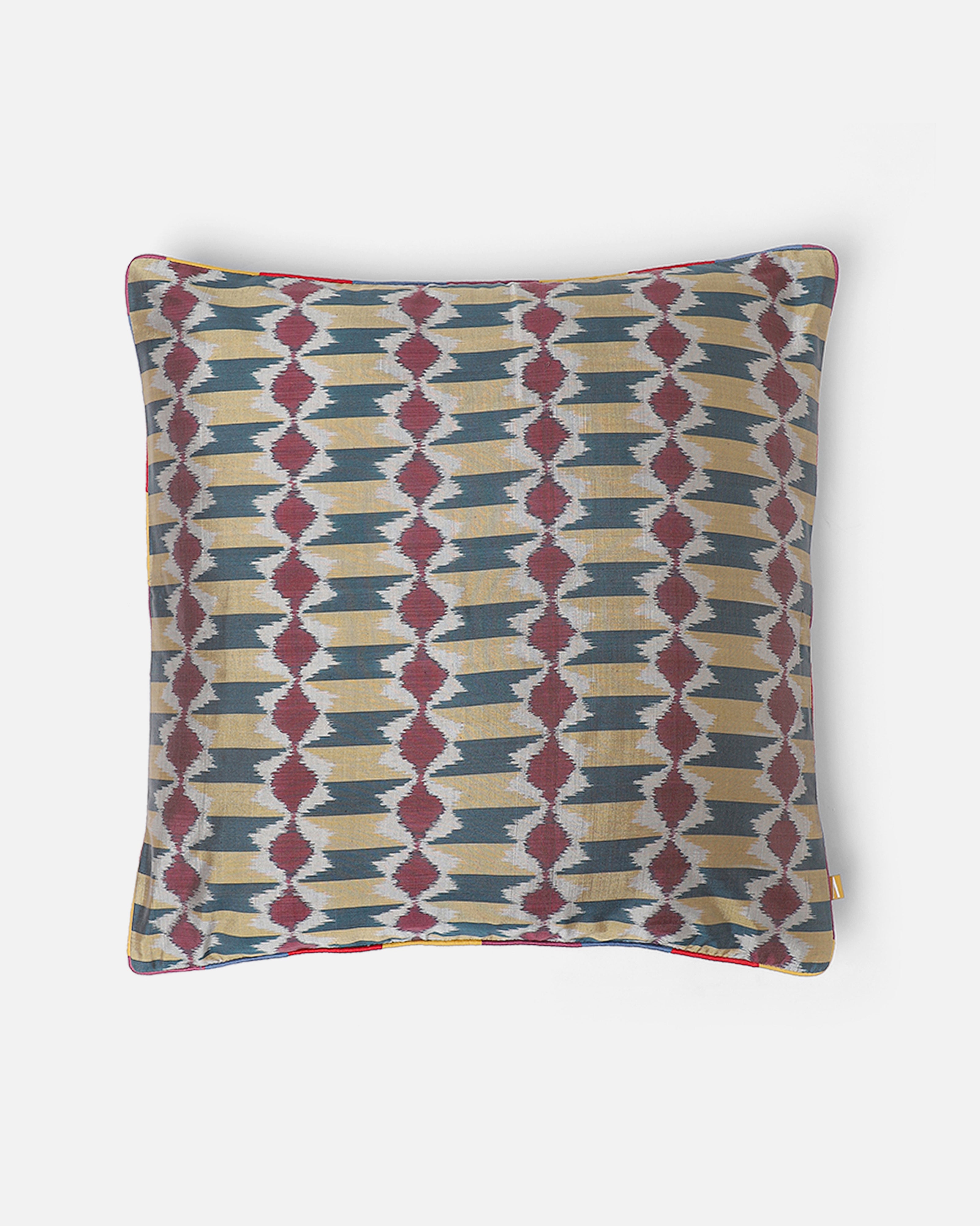 Edda Pochampally Weft Ikat Cotton Silk Cushion Cover