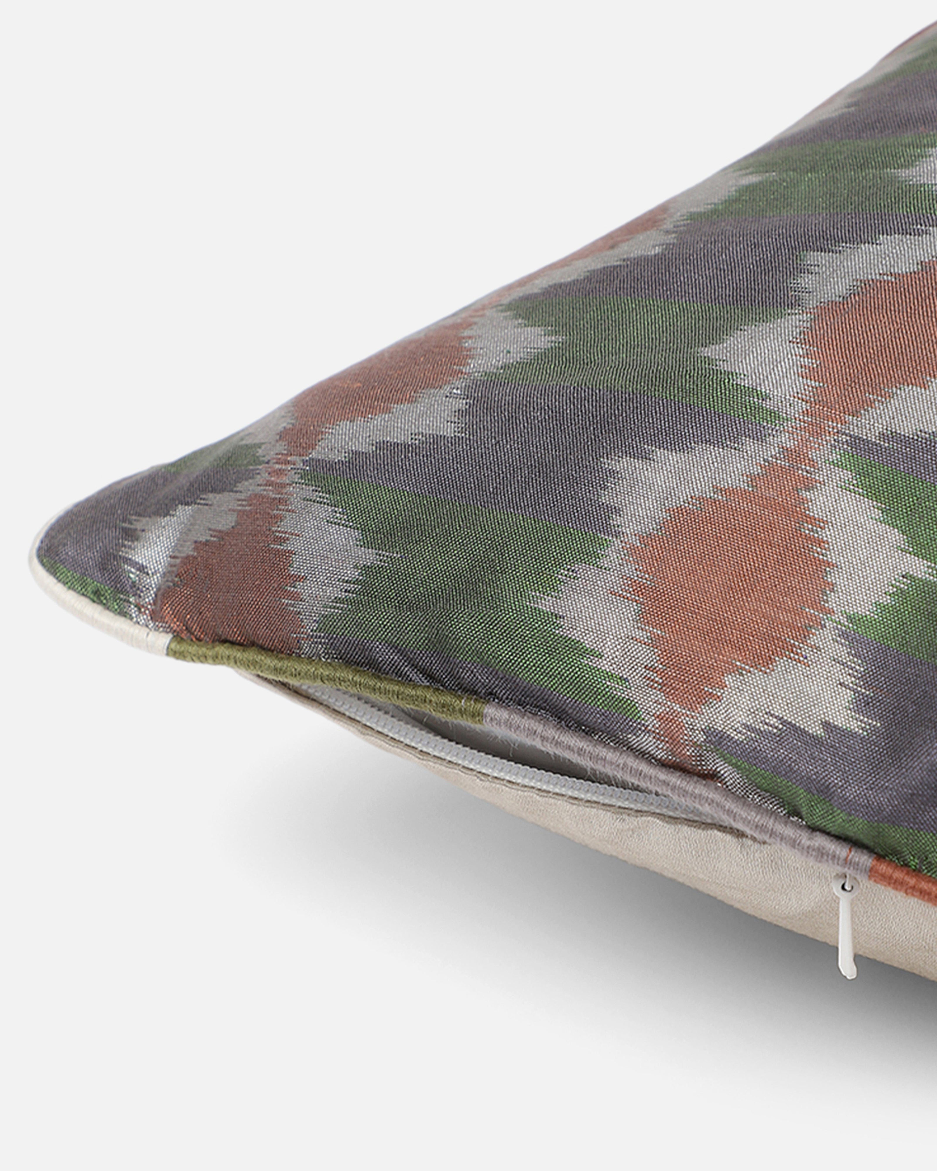 Edda Pochampally Weft Ikat Cotton Silk Cushion Cover