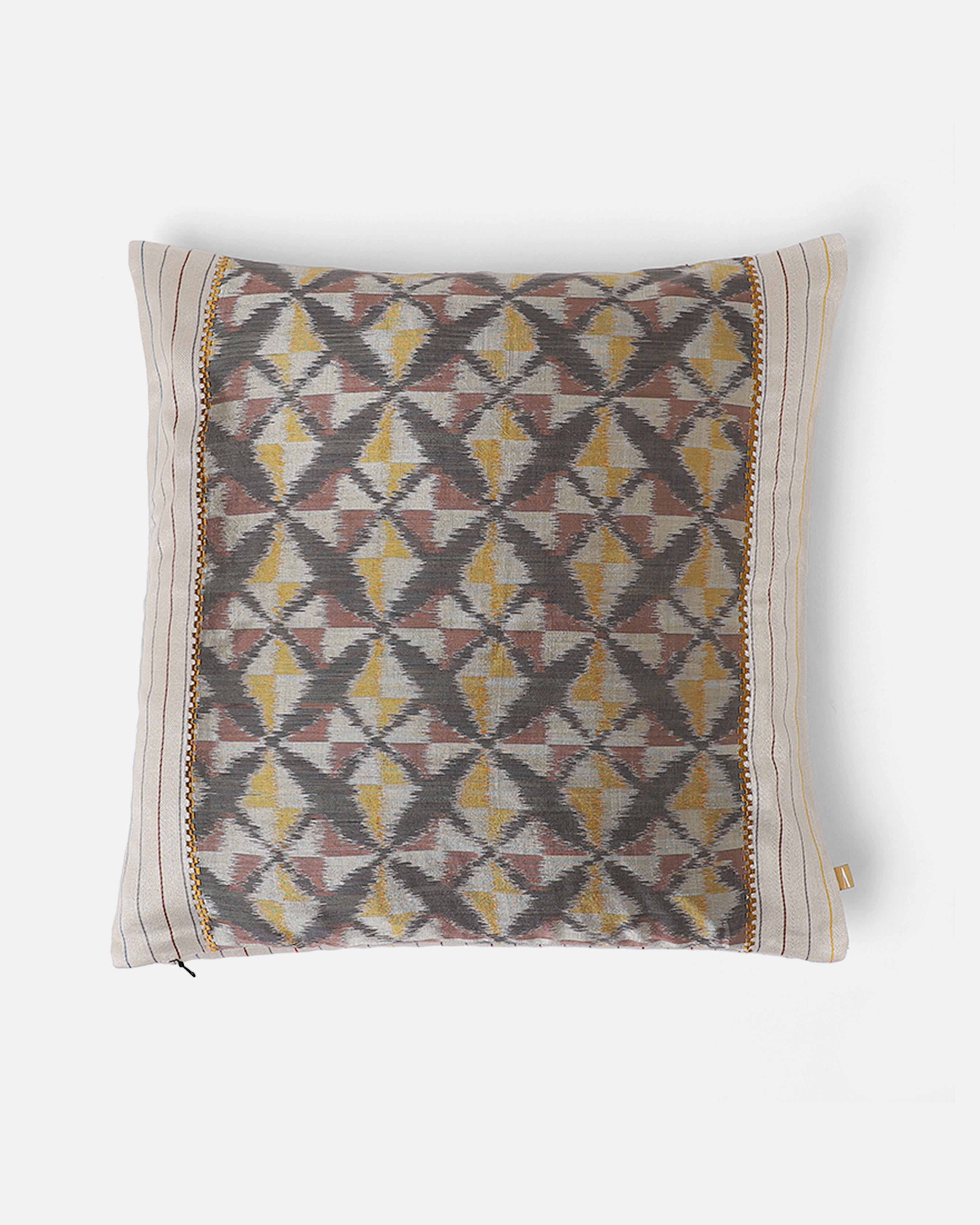 Serafina Pochampally Weft Ikat Cotton Silk Cushion Cover