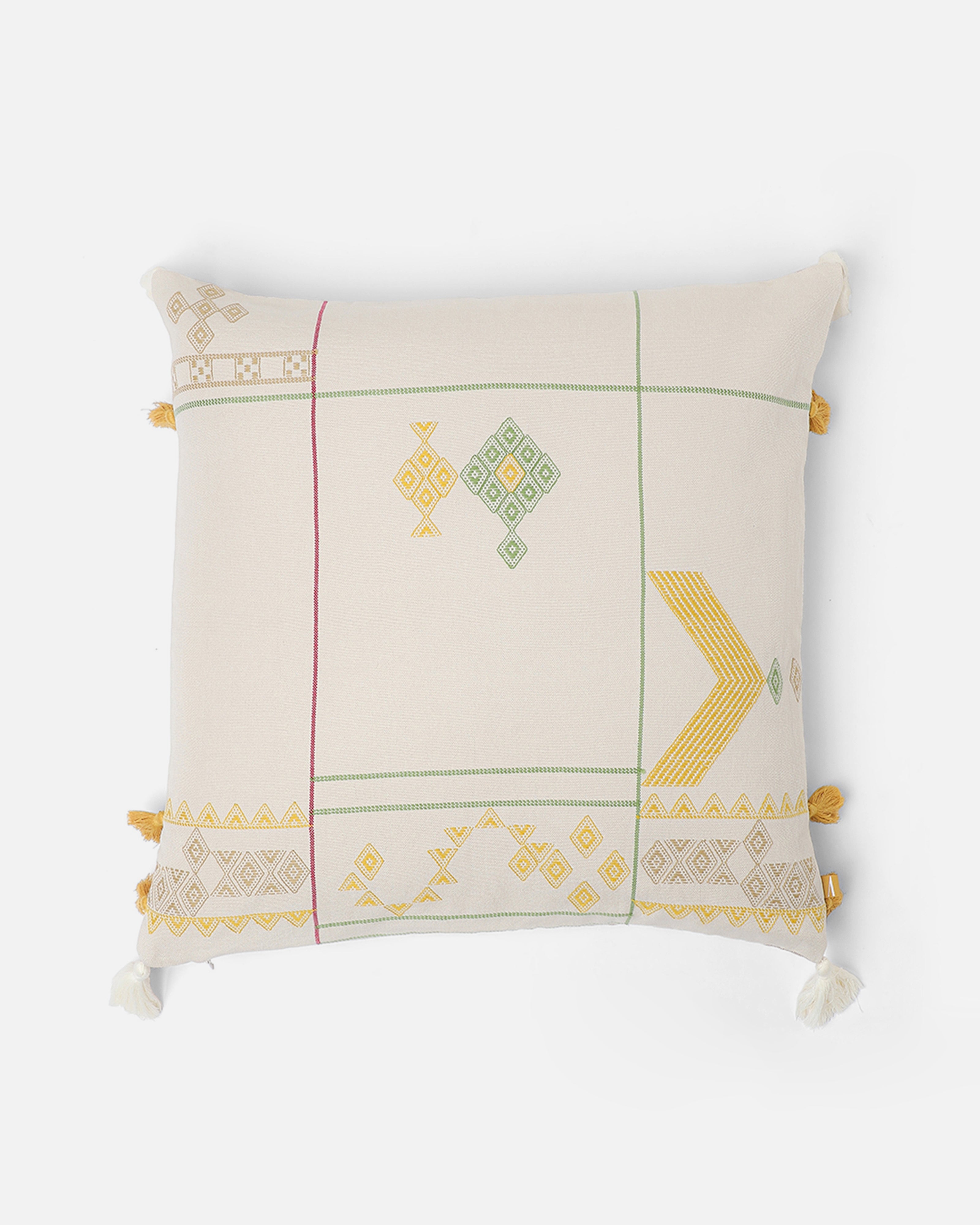 Iman Bhujodi Extra Weft Cotton Cushion Cover
