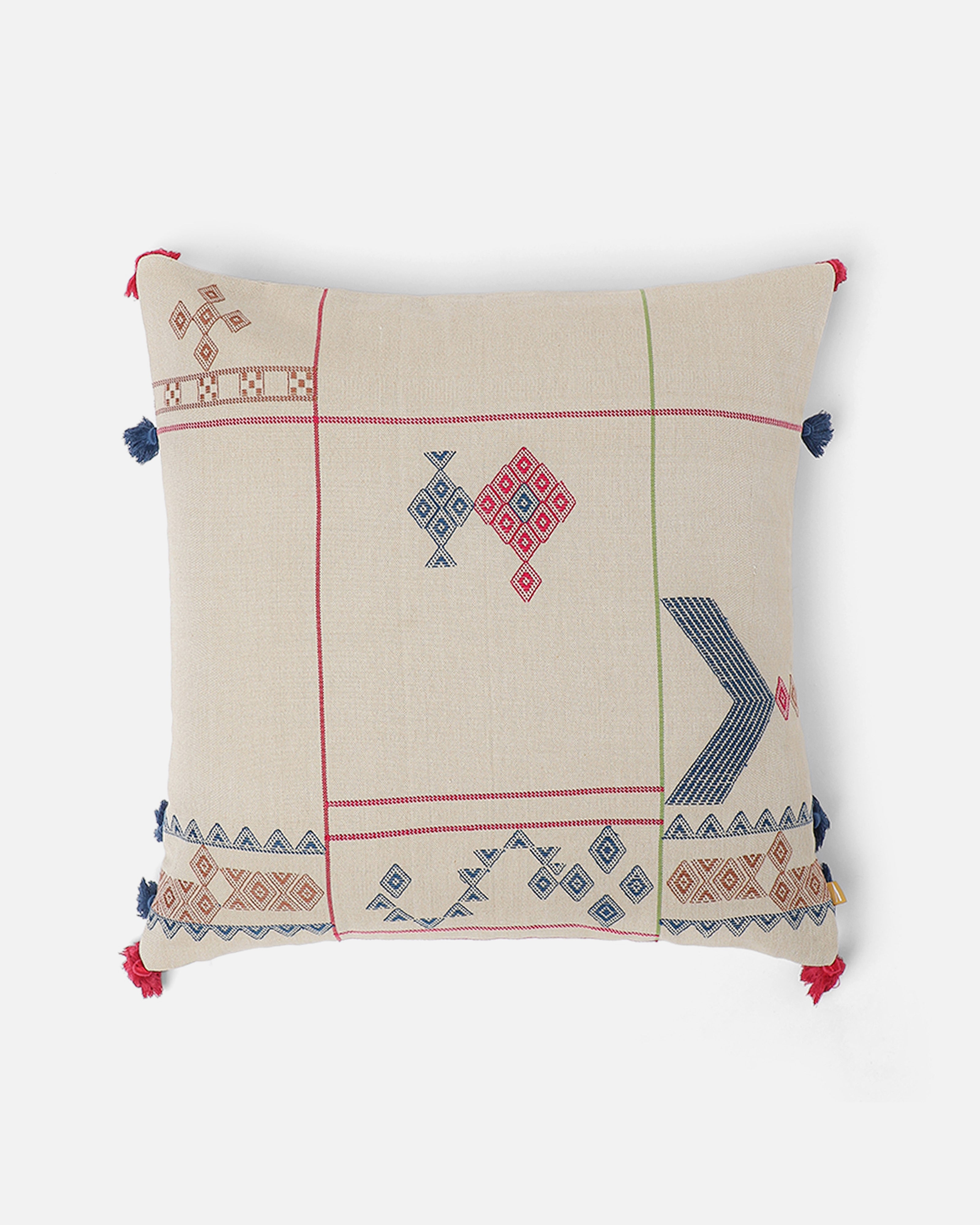 Iman Bhujodi Extra Weft Cotton Cushion Cover