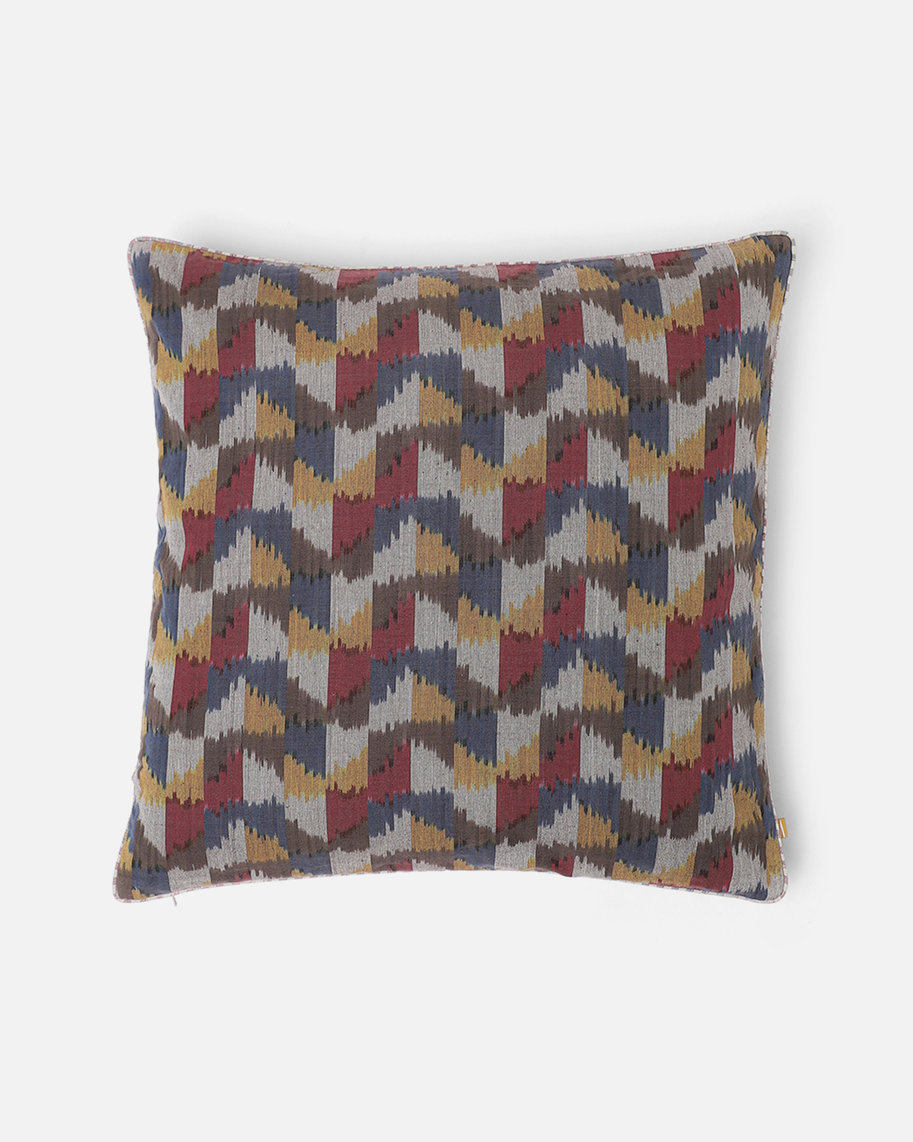 Marta Pochampally Warp Ikat Cotton Cushion Cover