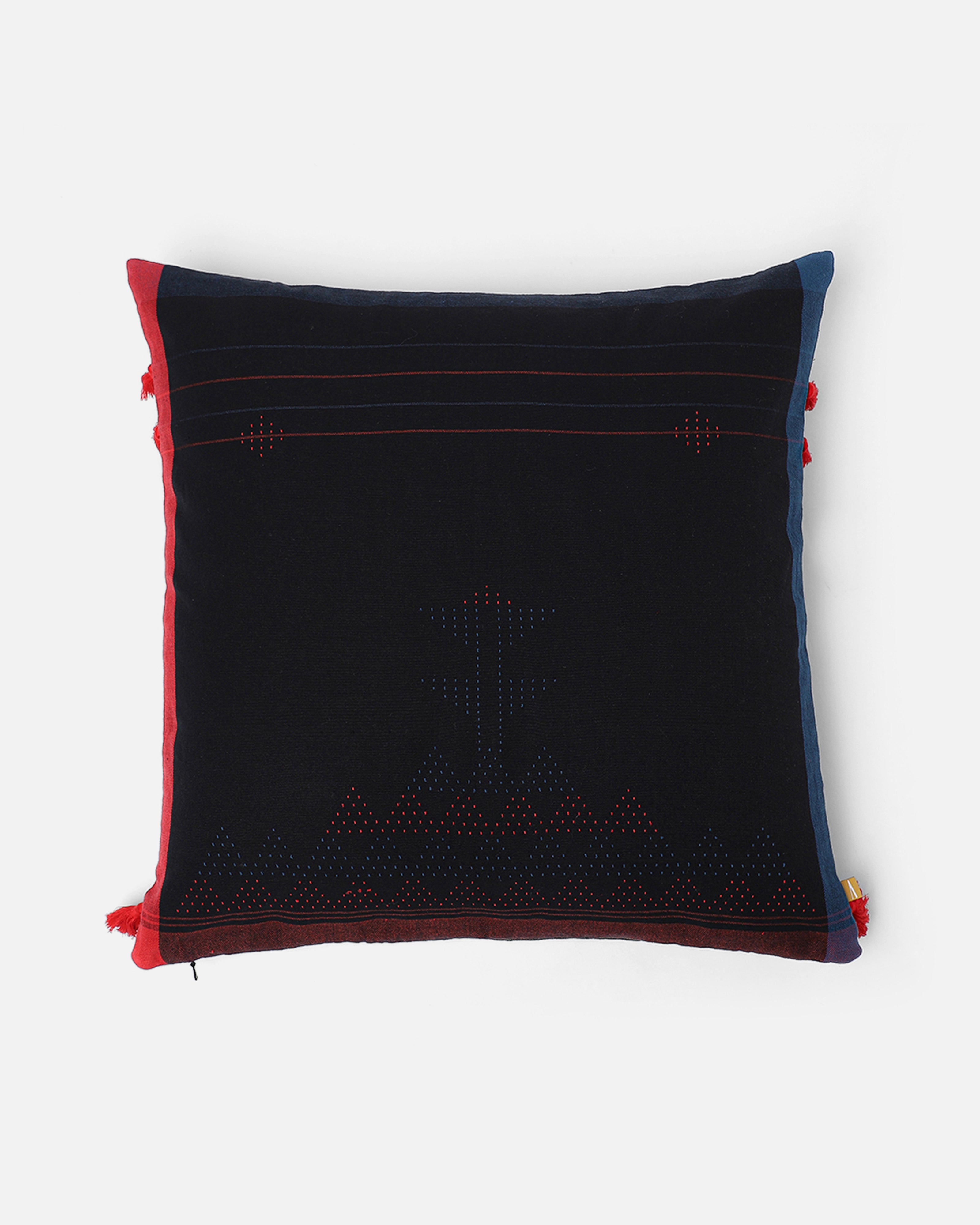 Tempia Bhujodi Tangalia Cotton Cushion Cover