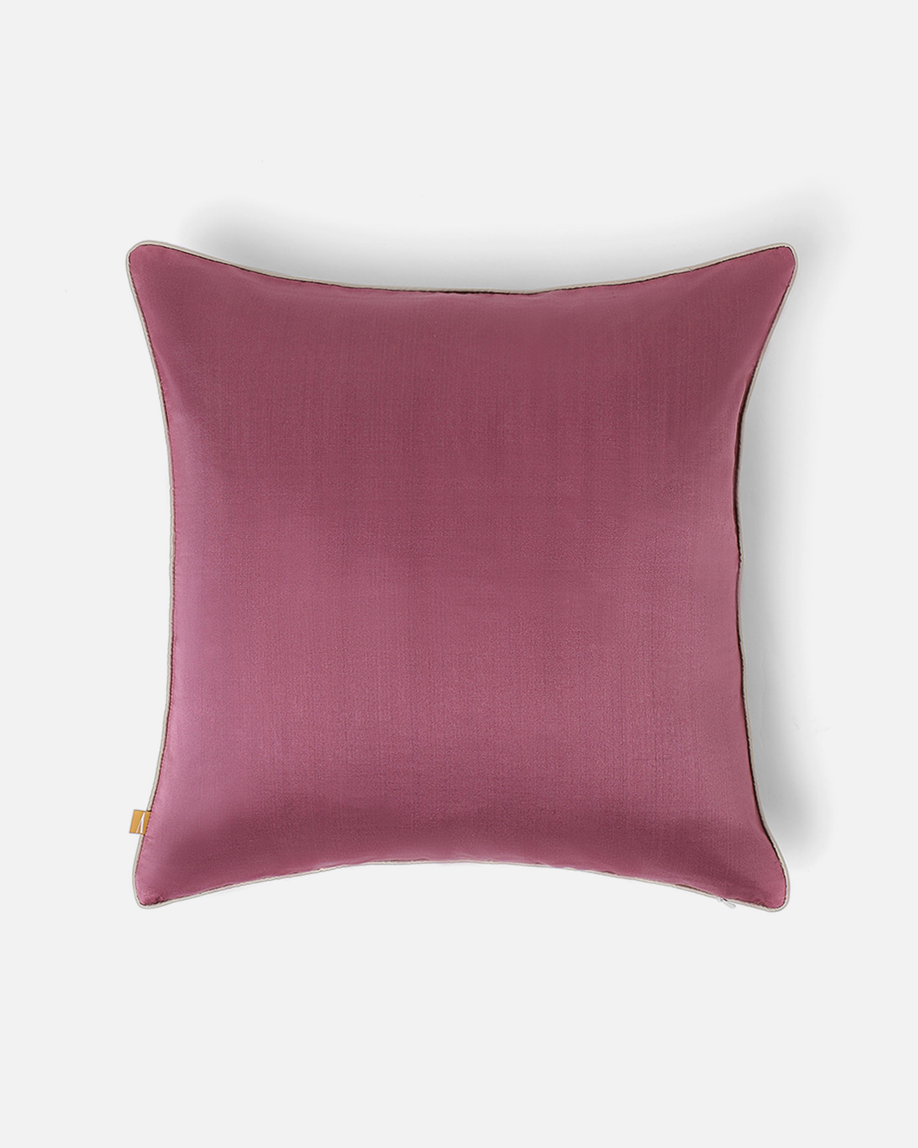 Santina Banarasi Satin Brocade Silk Viscose Cushion Cover