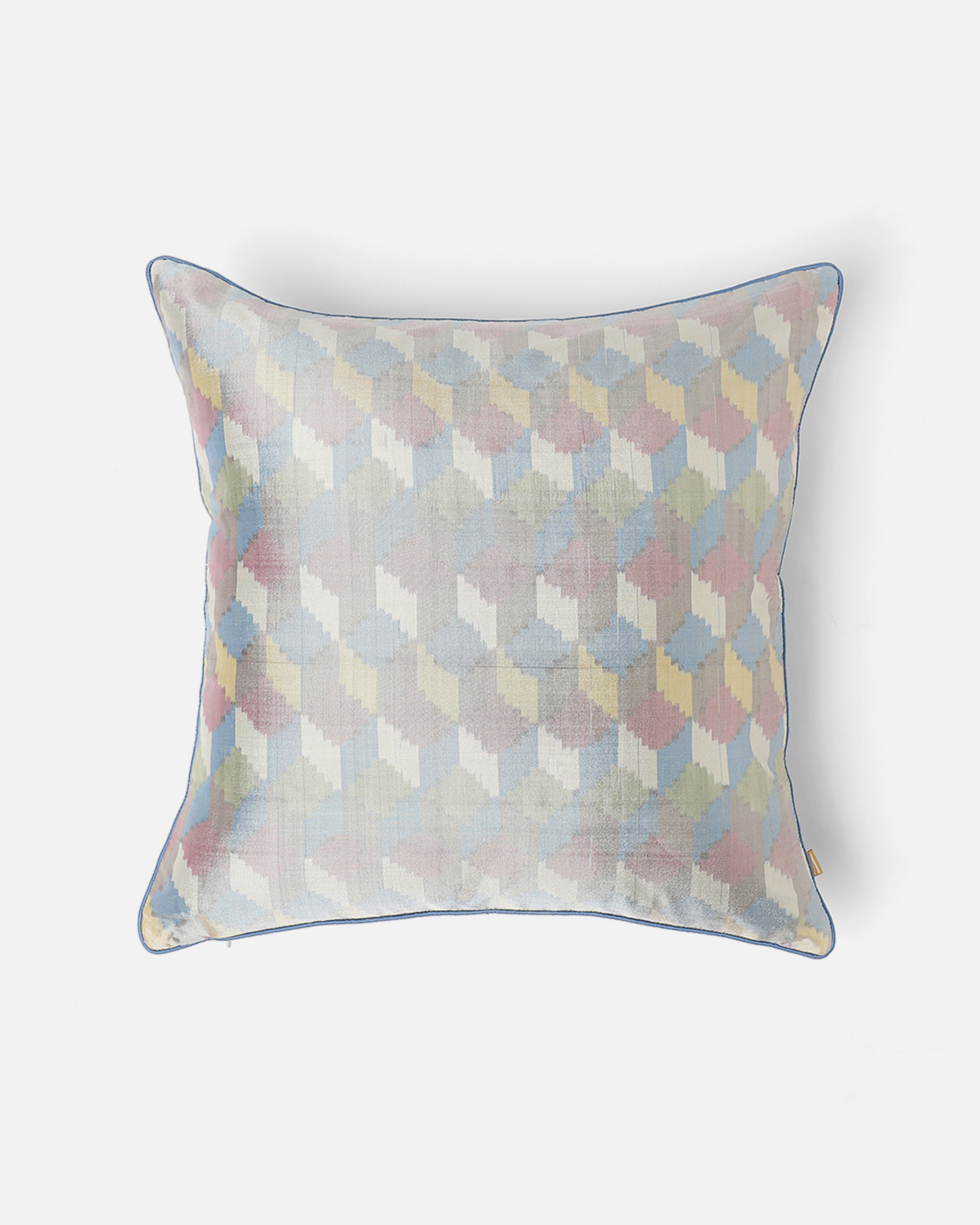Drusia Pochampally Warp Ikat Silk Cushion Cover