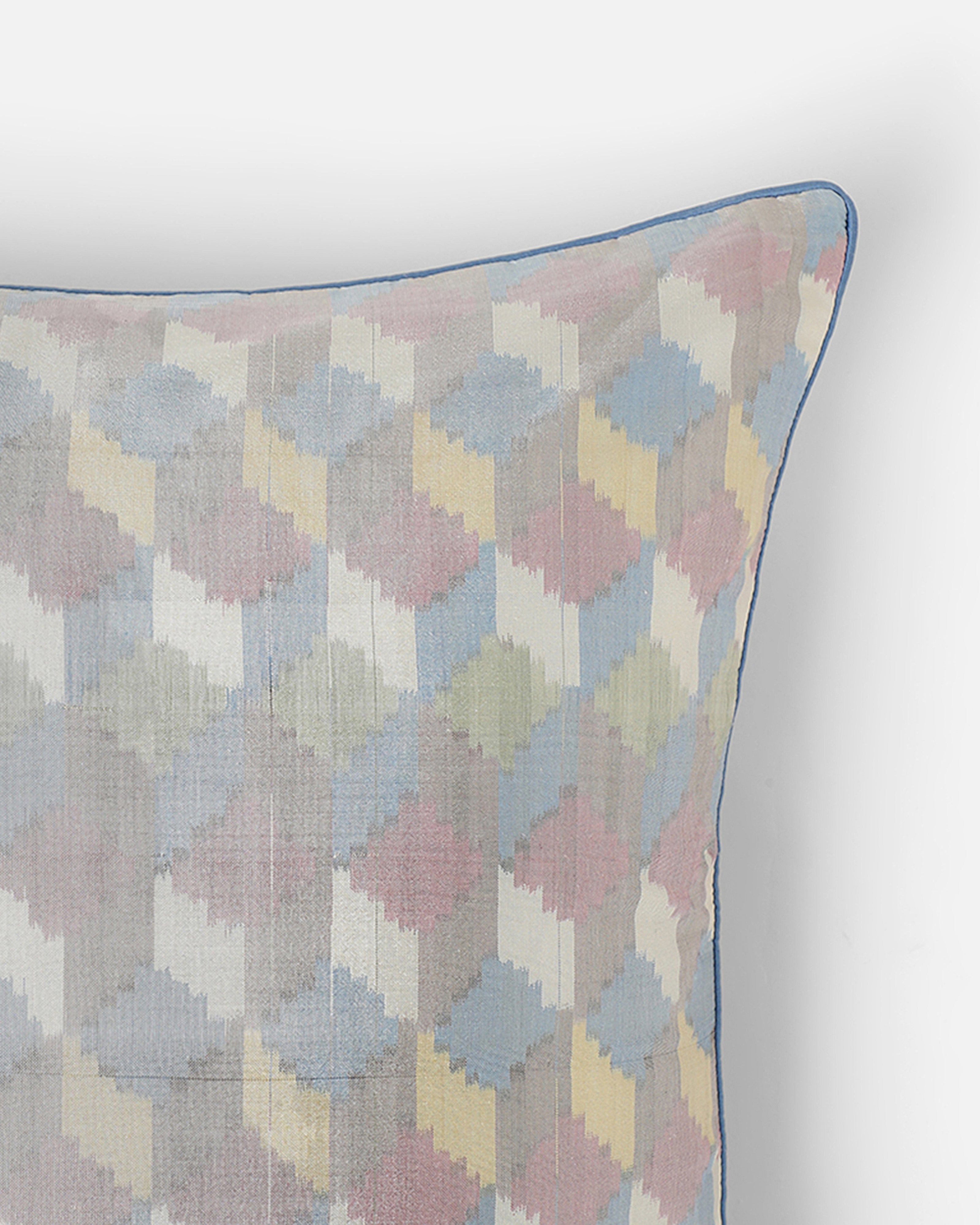 Drusia Pochampally Warp Ikat Silk Cushion Cover