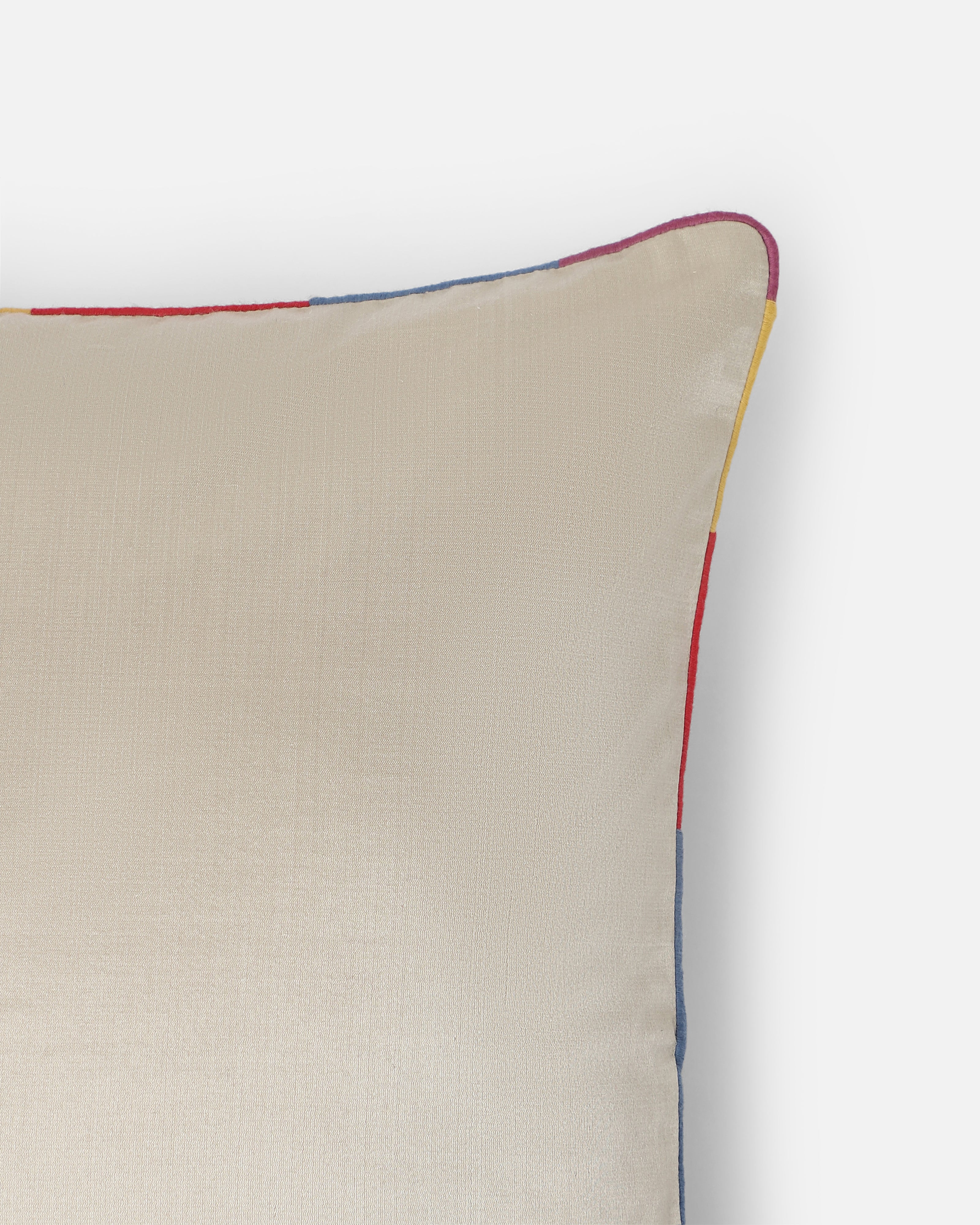 Solid Satin Silk Cotton Cushion Cover