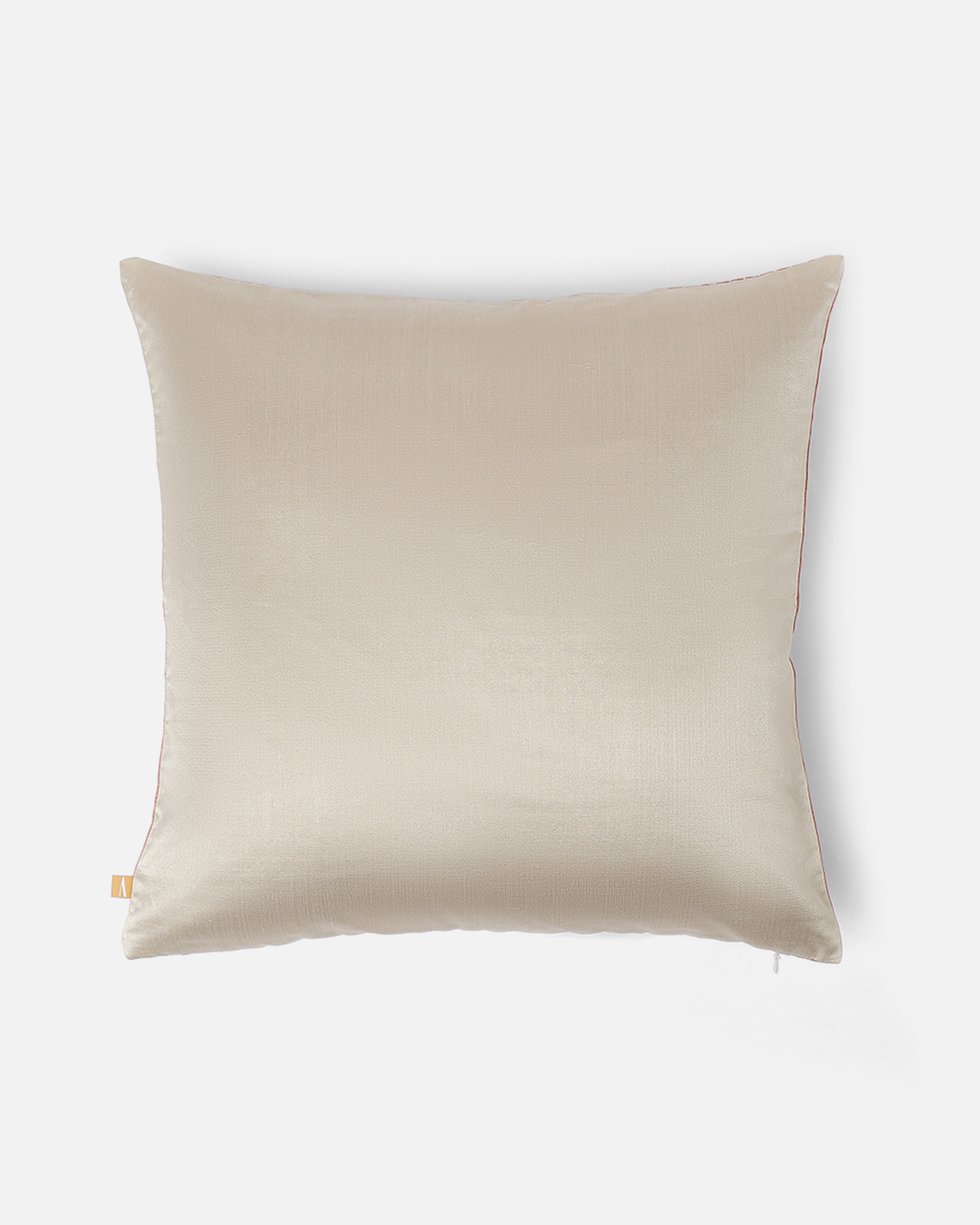 Ischia Banarasi Satin Brocade Silk Viscose Cushion Cover
