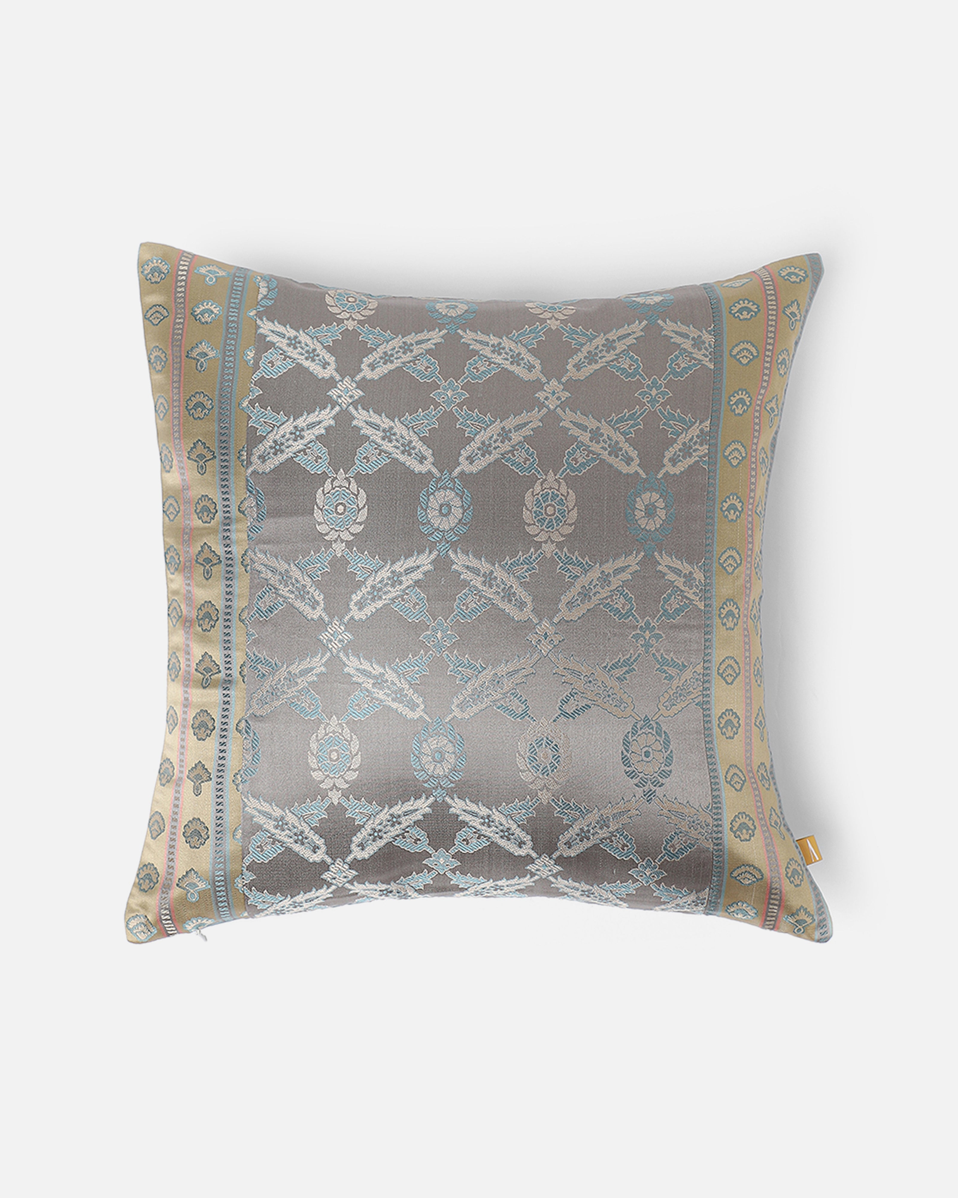 Ferrara Banarasi Tanchoi Silk Cushion Cover