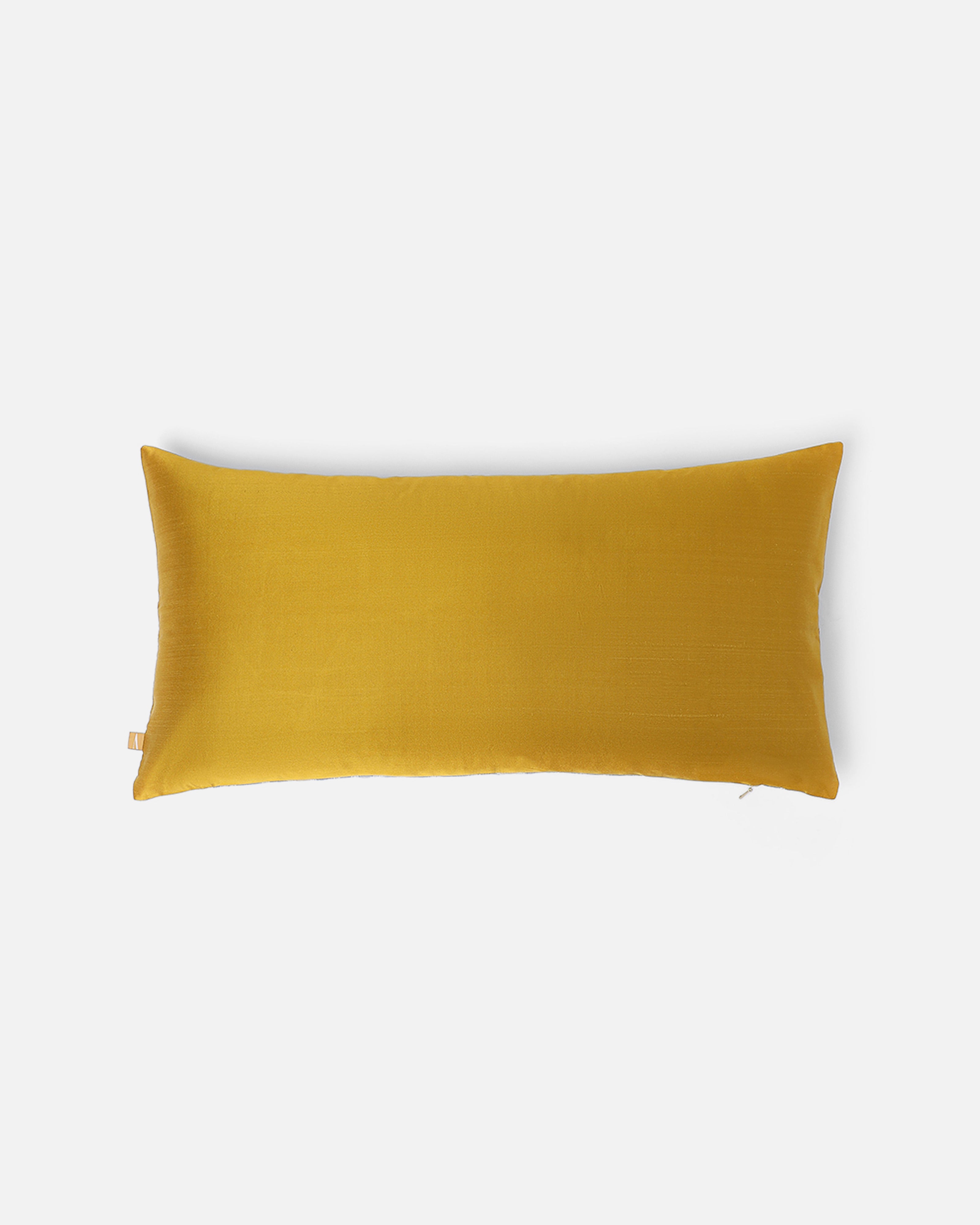 Vittoria Pochampally Weft Ikat Cotton Silk Cushion Cover