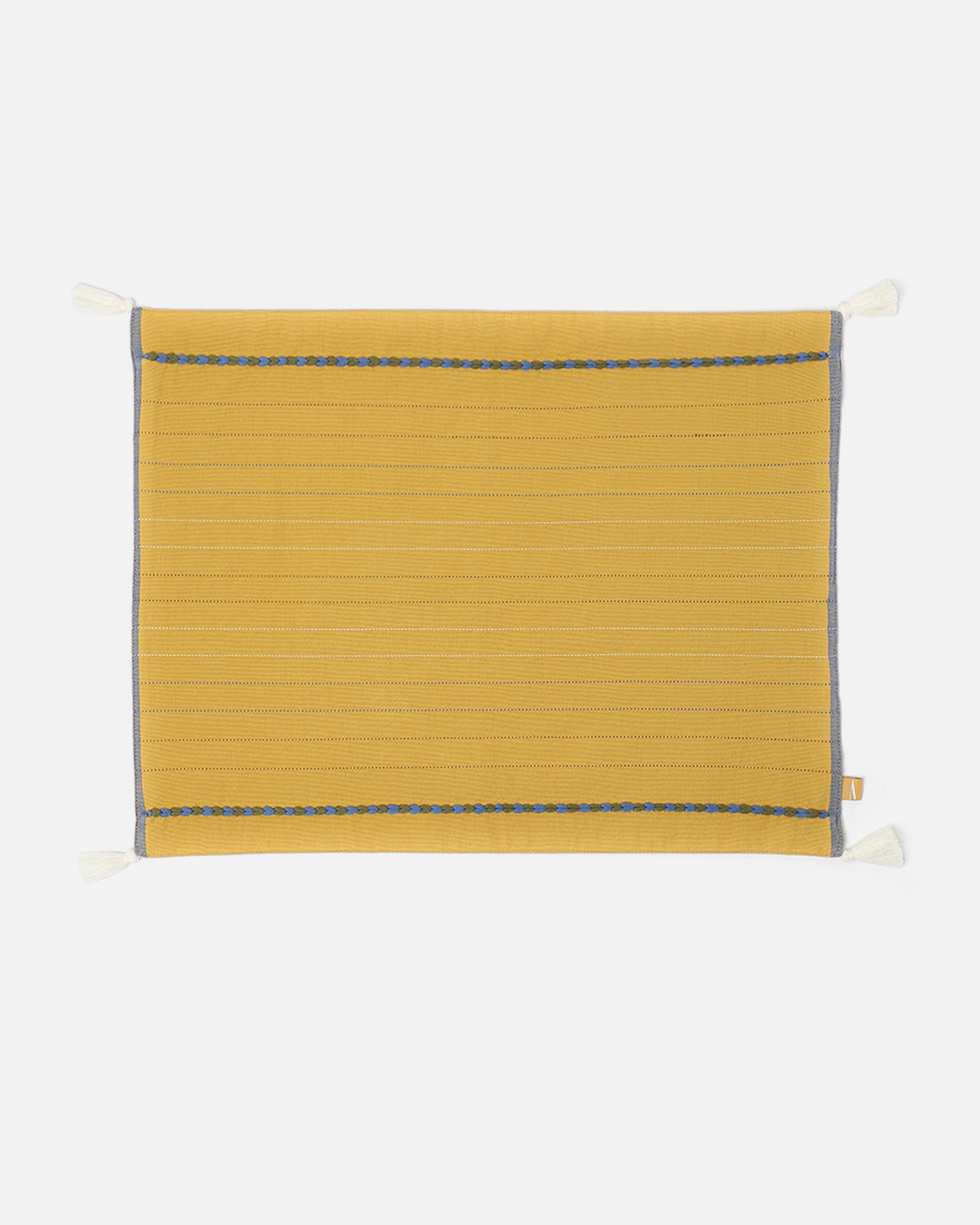 Nuovo Bhujodi Extra Weft Cotton Table Mat | Set of 6